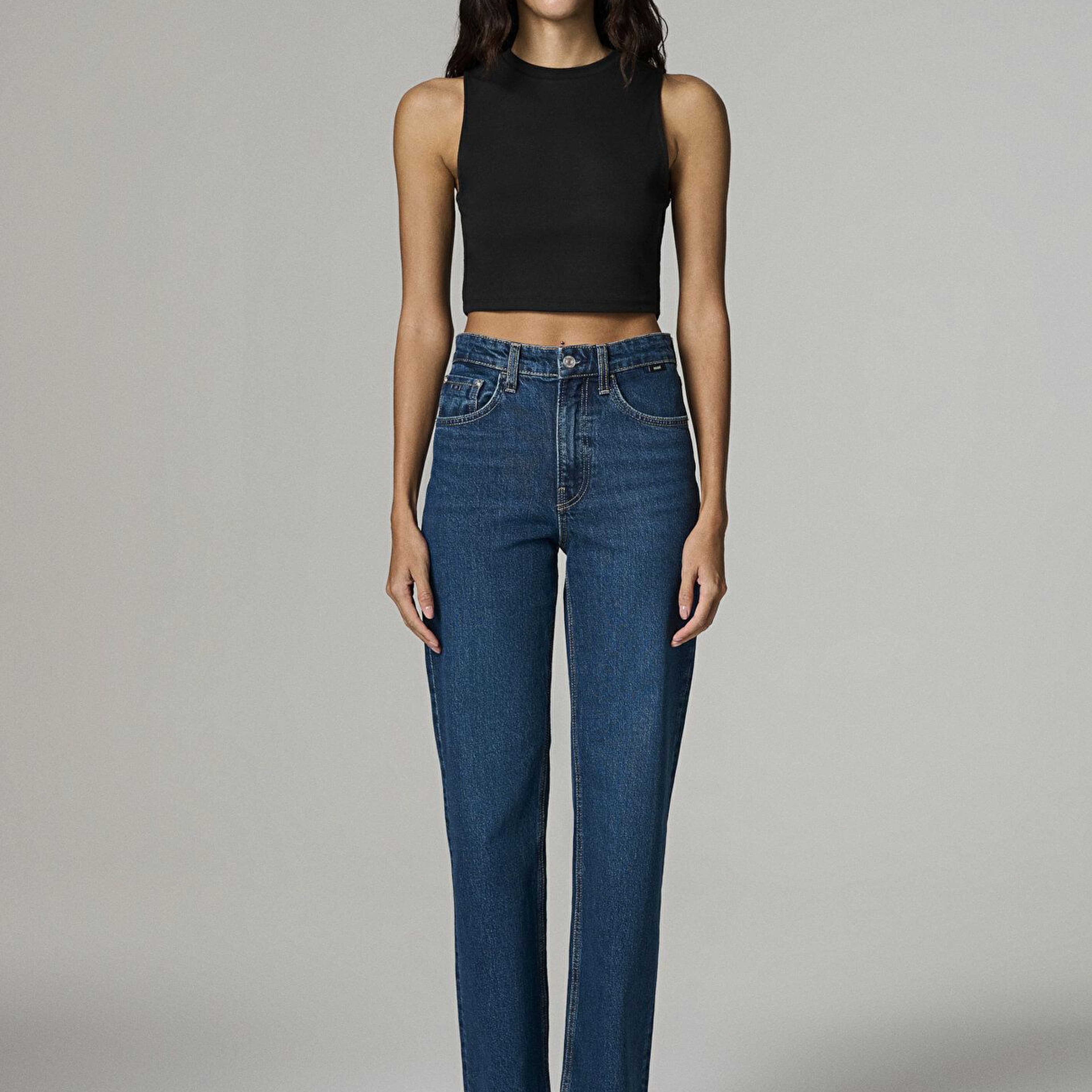 Mavi Siyah Crop Atlet Crop / Kısa Kesim 1613982-900