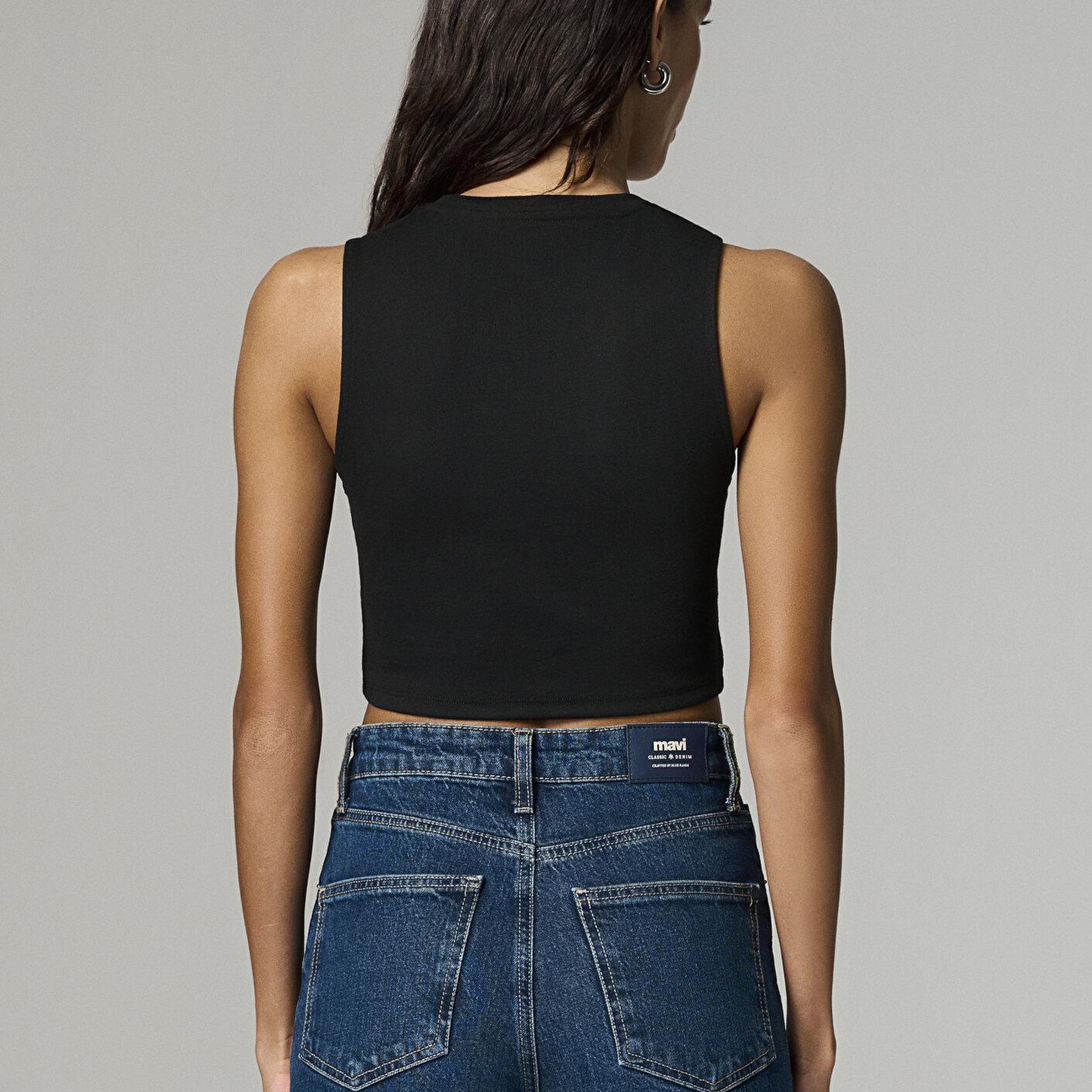 Mavi Siyah Crop Atlet Crop / Kısa Kesim 1613982-900