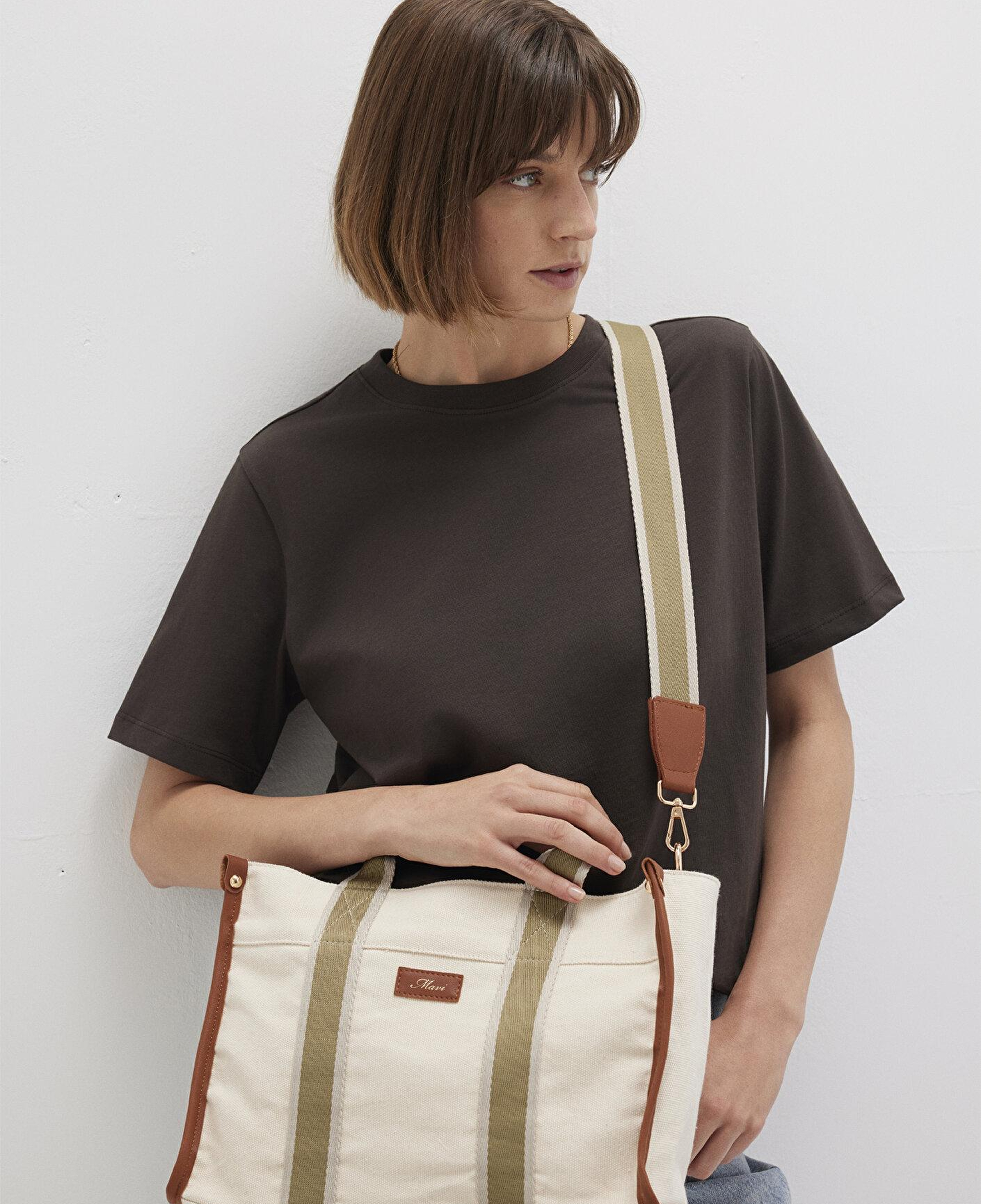 Mavi Ekru Tote Çanta 1912165-34523