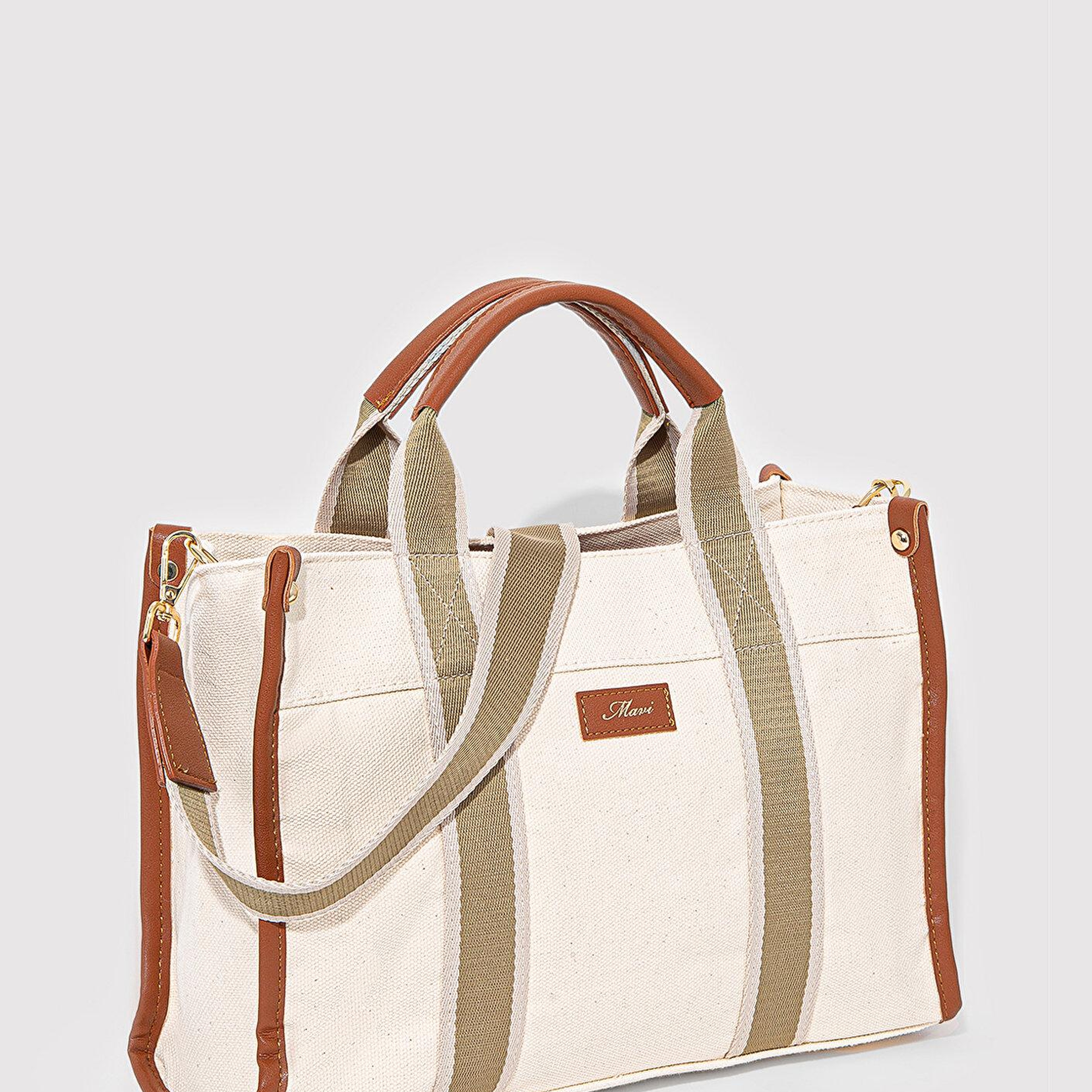 Mavi Ekru Tote Çanta 1912165-34523
