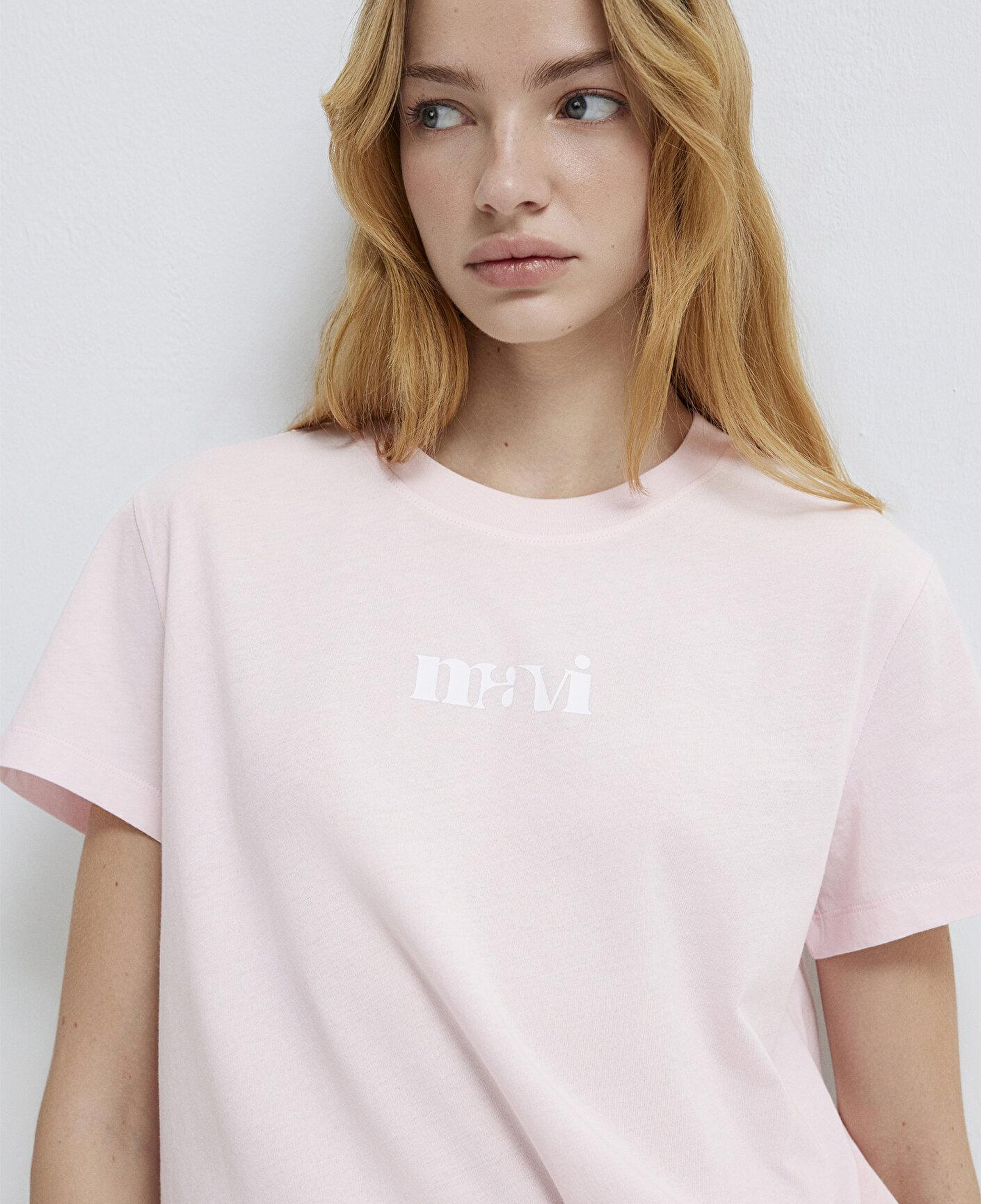 Mavi Mavi Logo Baskılı Pembe Tişört Regular Fit / Normal Kesim 1612241-89200