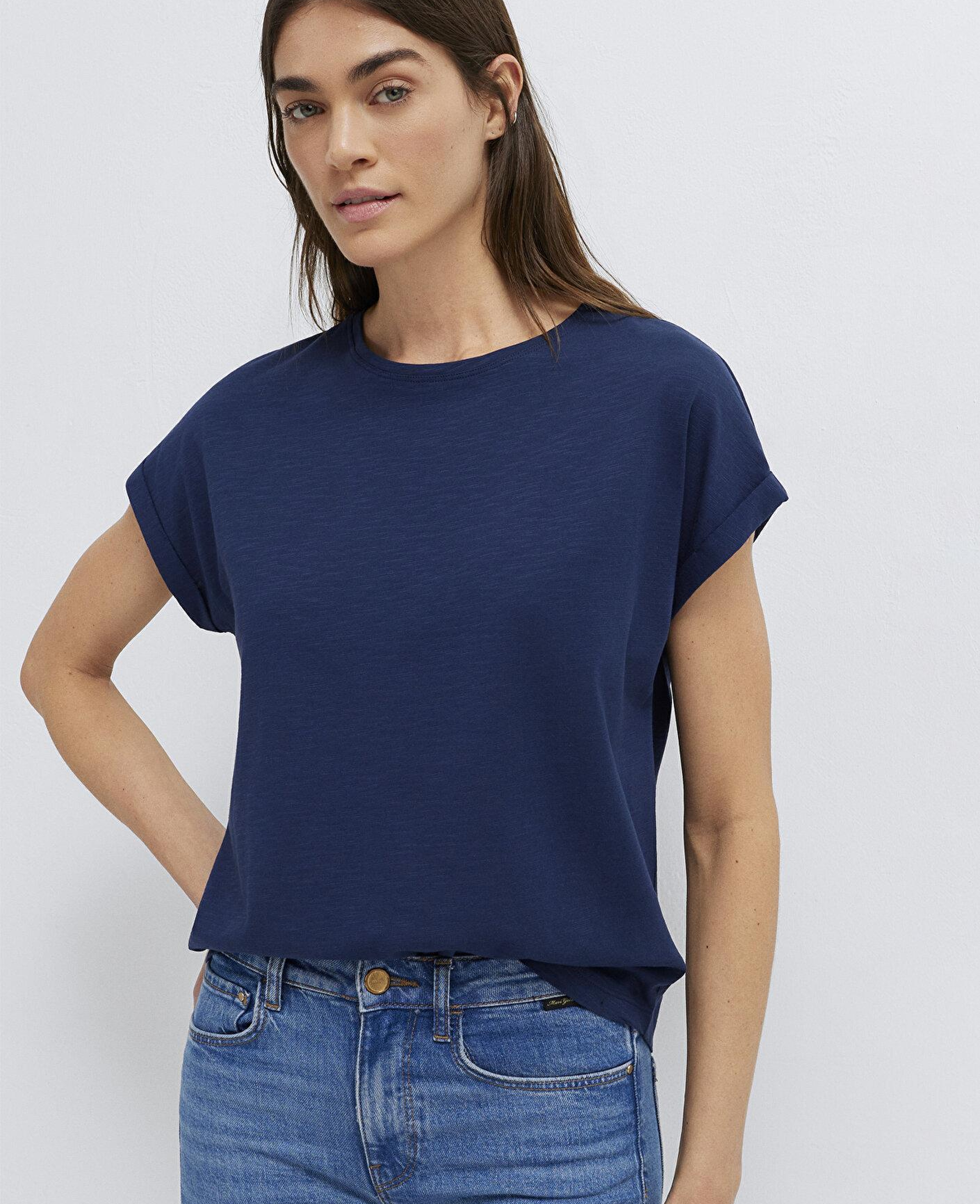 Mavi Bisiklet Yaka Lacivert Basic Tişört Regular Fit / Normal Kesim 1614177-70497