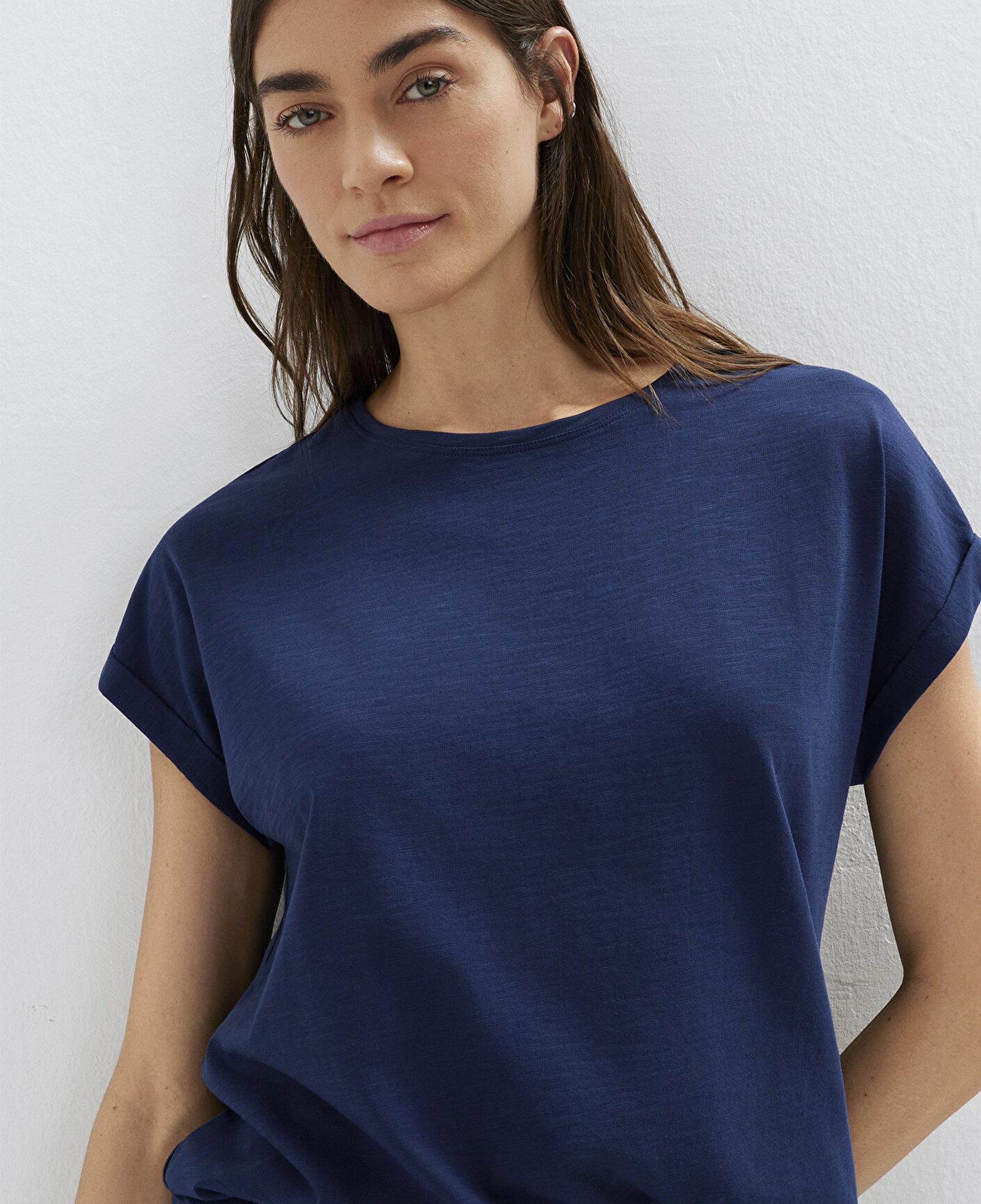 Mavi Bisiklet Yaka Lacivert Basic Tişört Regular Fit / Normal Kesim 1614177-70497