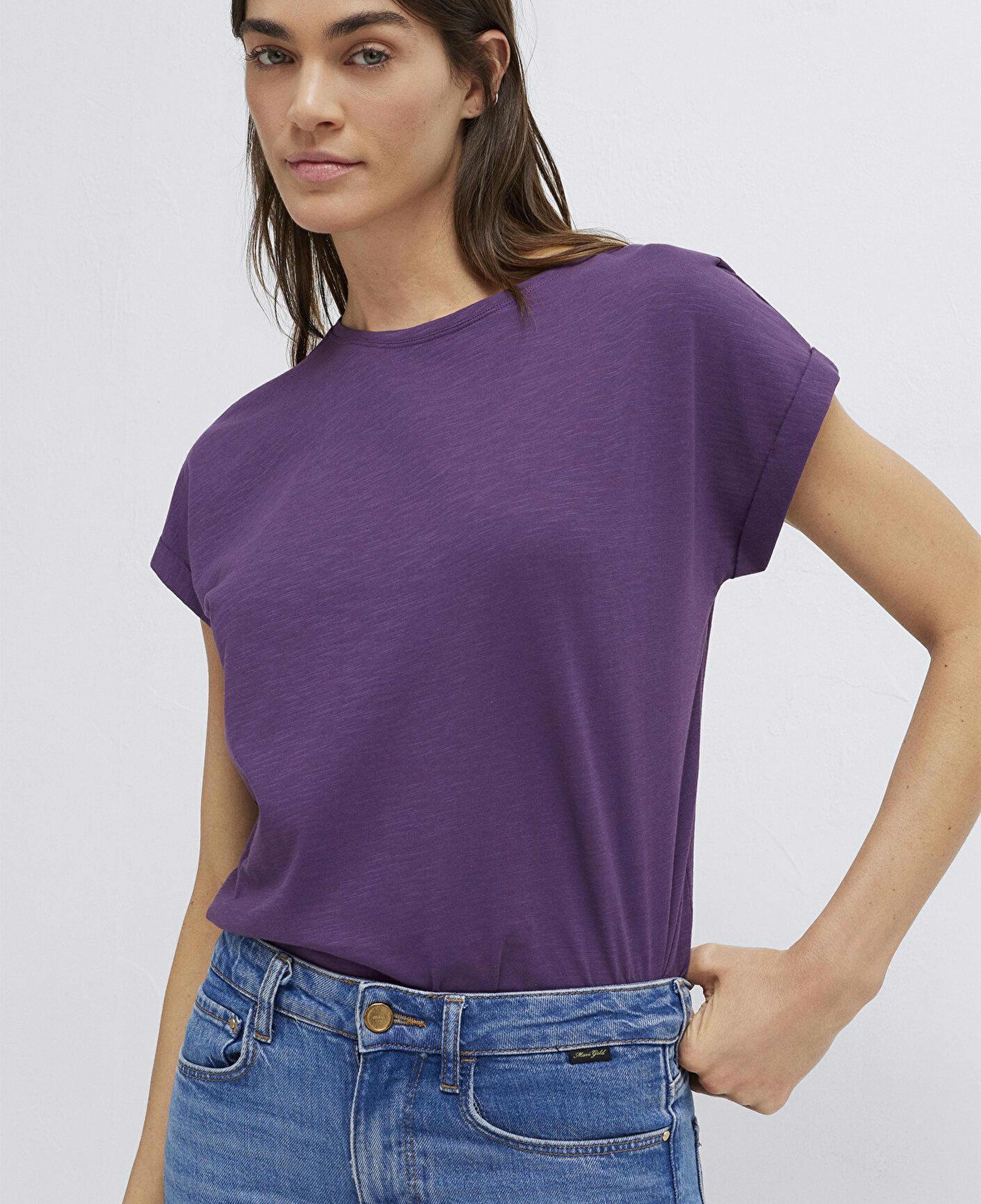 Mavi Bisiklet Yaka Mor Basic Tişört Regular Fit / Normal Kesim 1614177-70666