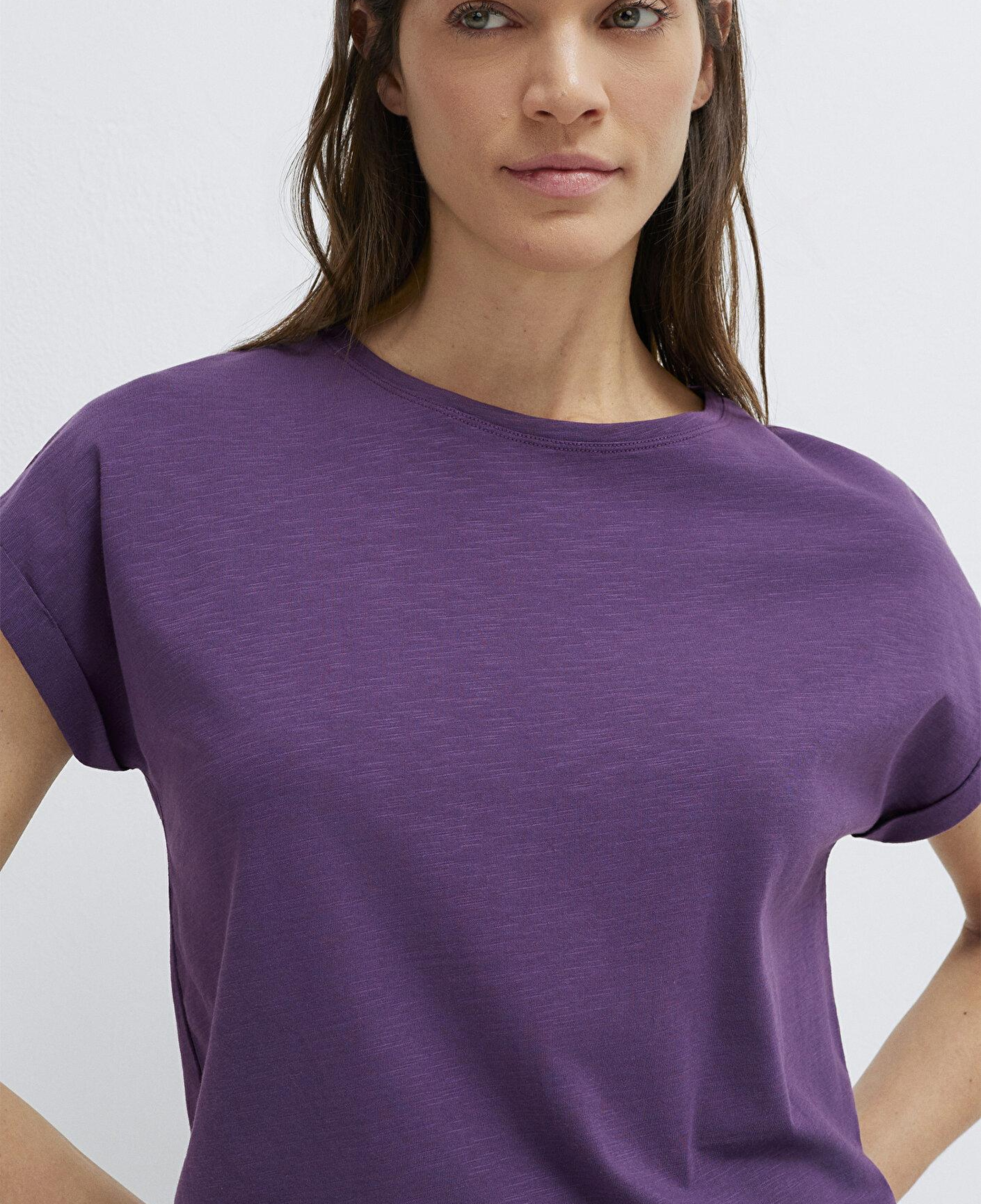 Mavi Bisiklet Yaka Mor Basic Tişört Regular Fit / Normal Kesim 1614177-70666