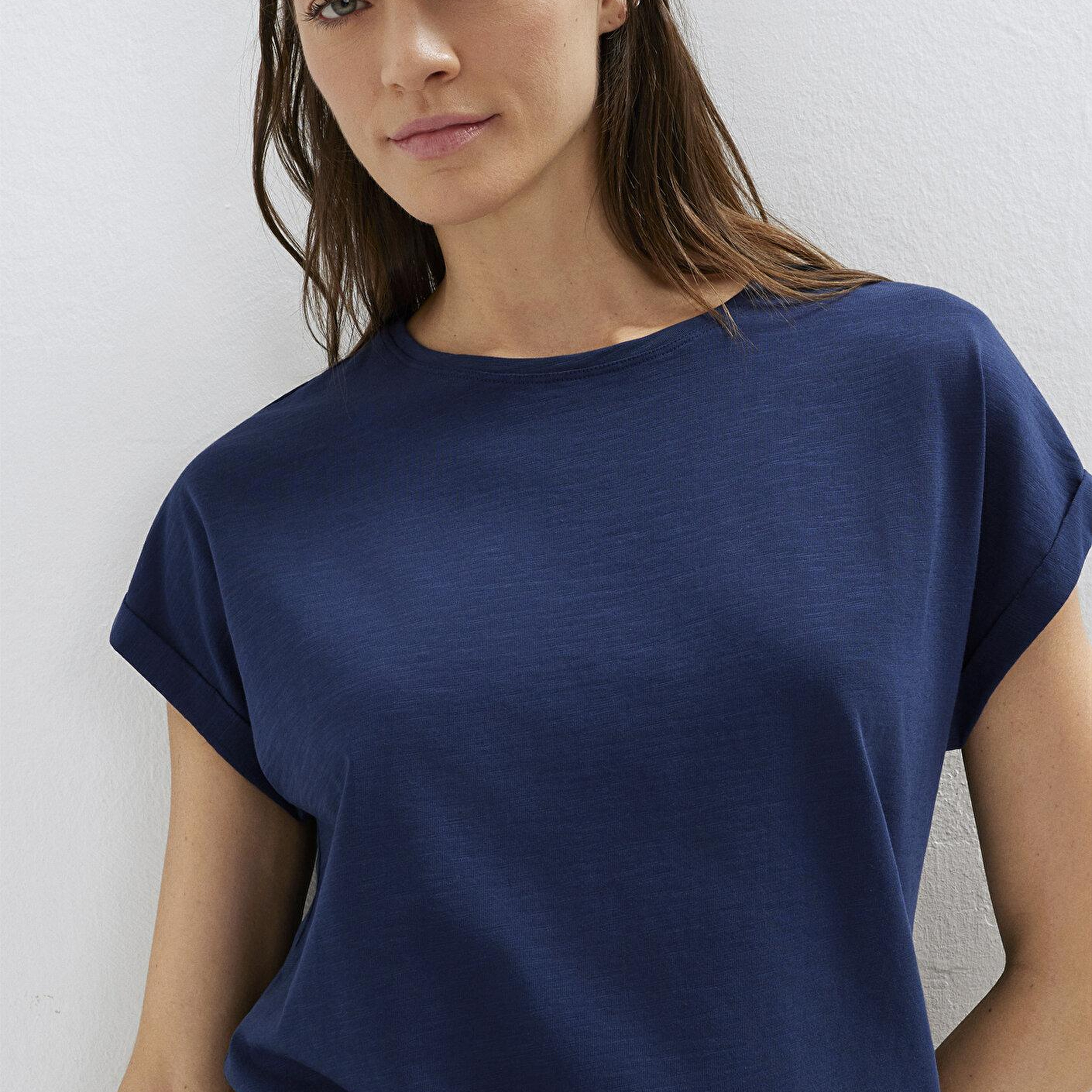 Mavi Bisiklet Yaka Lacivert Basic Tişört Regular Fit / Normal Kesim 1614177-70497