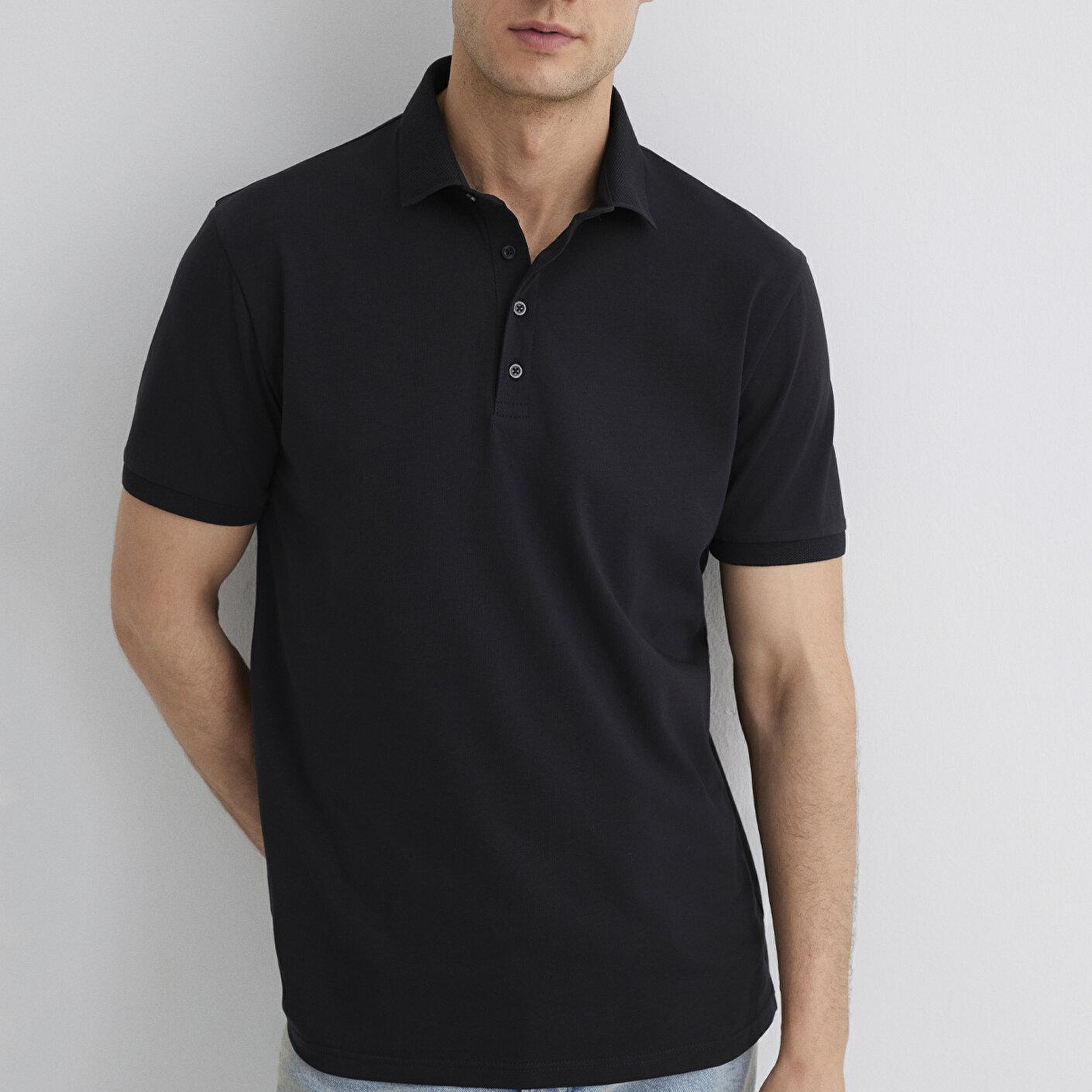 Mavi Siyah Polo Tişört Regular Fit / Normal Kesim 0612011-900