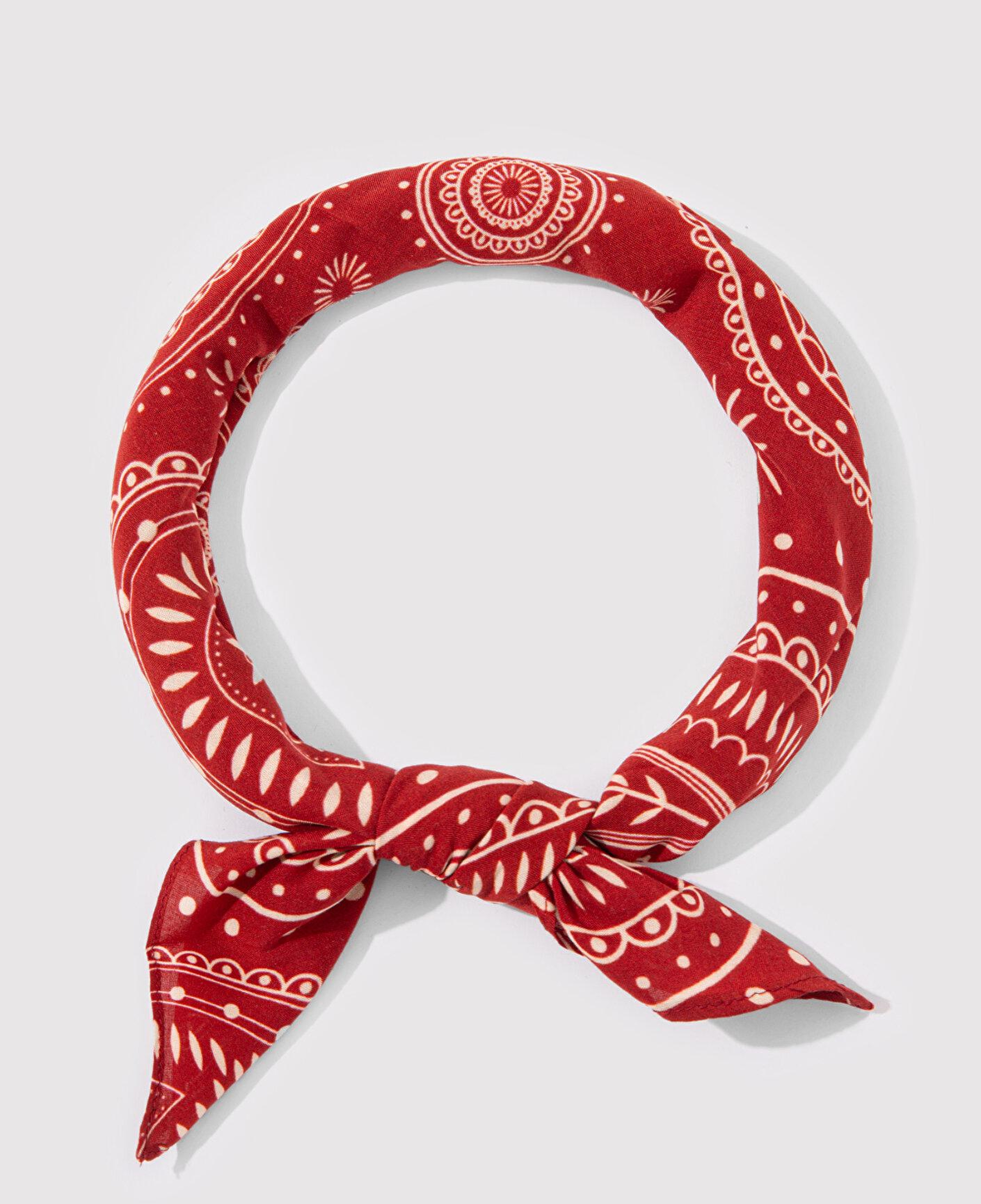 Mavi Baskılı Kırmızı Bandana 1912969-10076