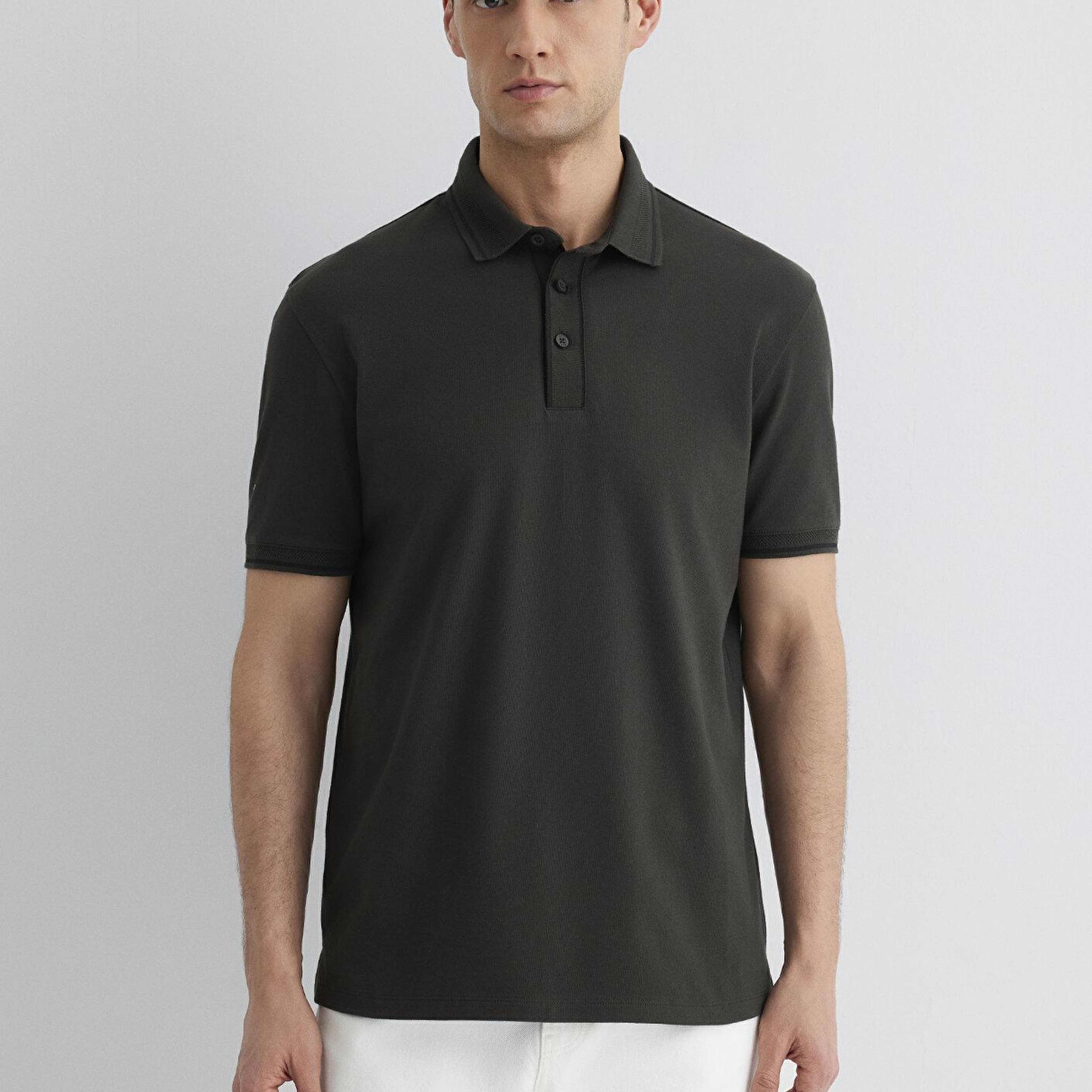 Mavi Yeşil Polo Tişört Regular Fit / Normal Kesim 0612648-71587