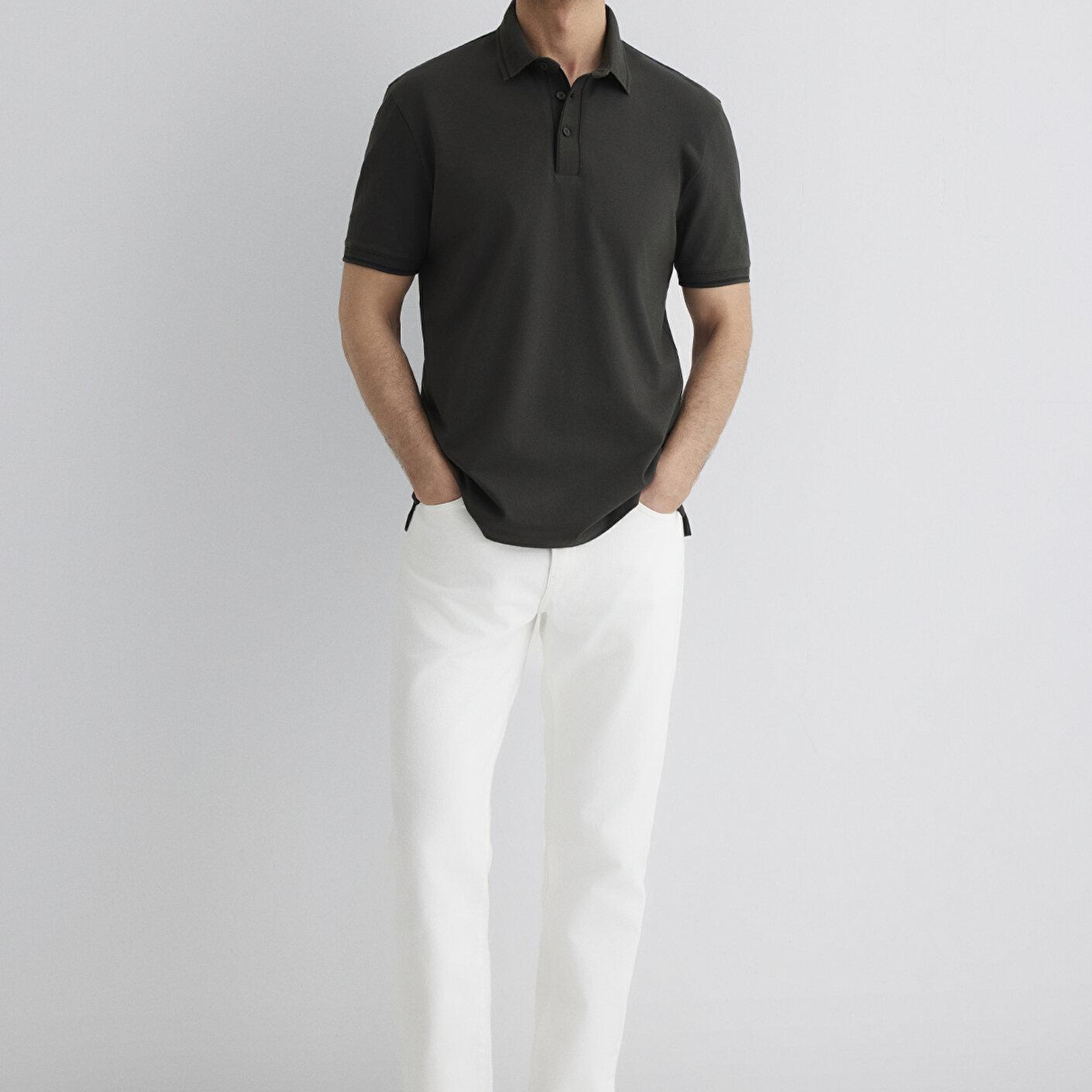 Mavi Yeşil Polo Tişört Regular Fit / Normal Kesim 0612648-71587