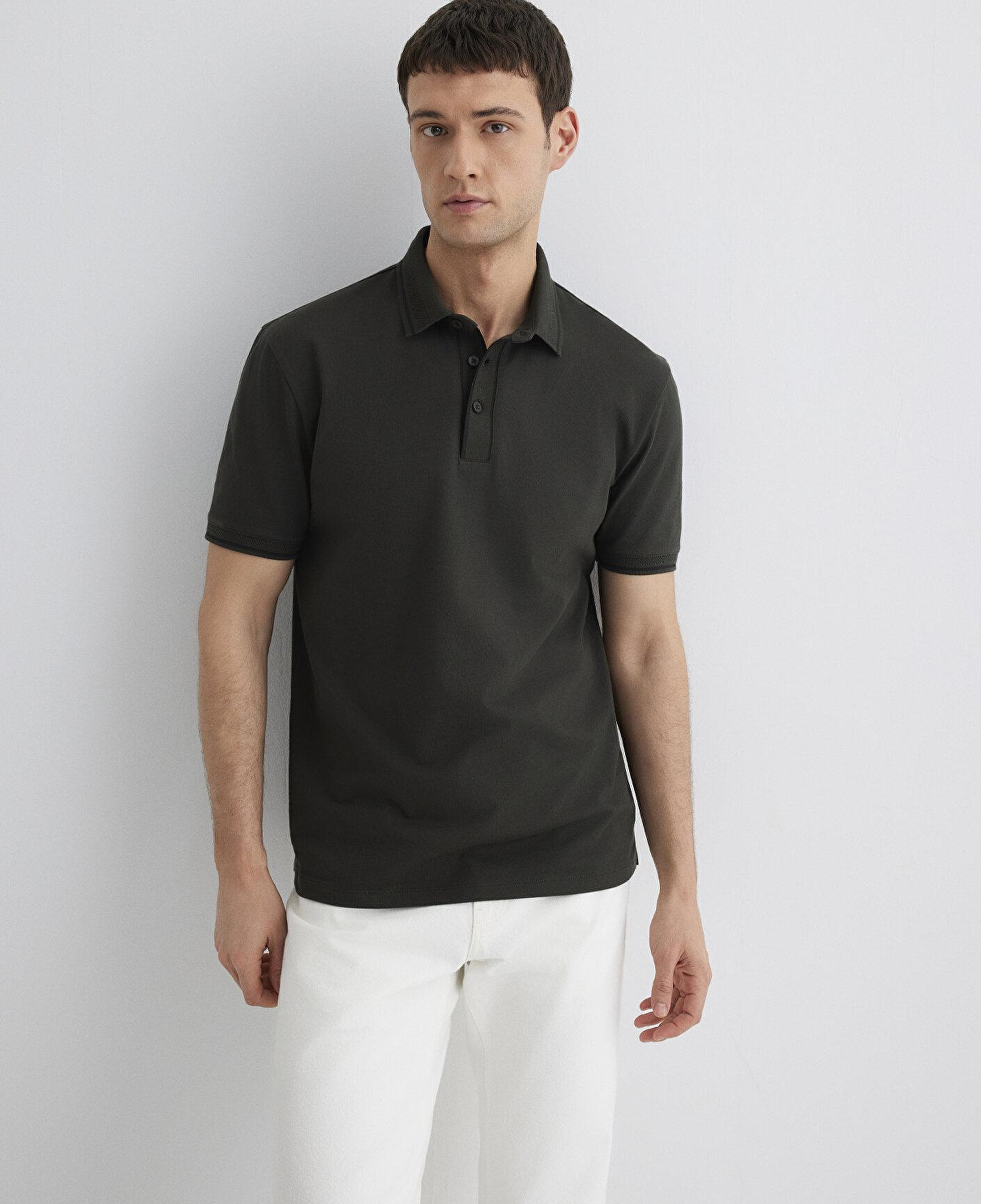 Mavi Yeşil Polo Tişört Regular Fit / Normal Kesim 0612648-71587