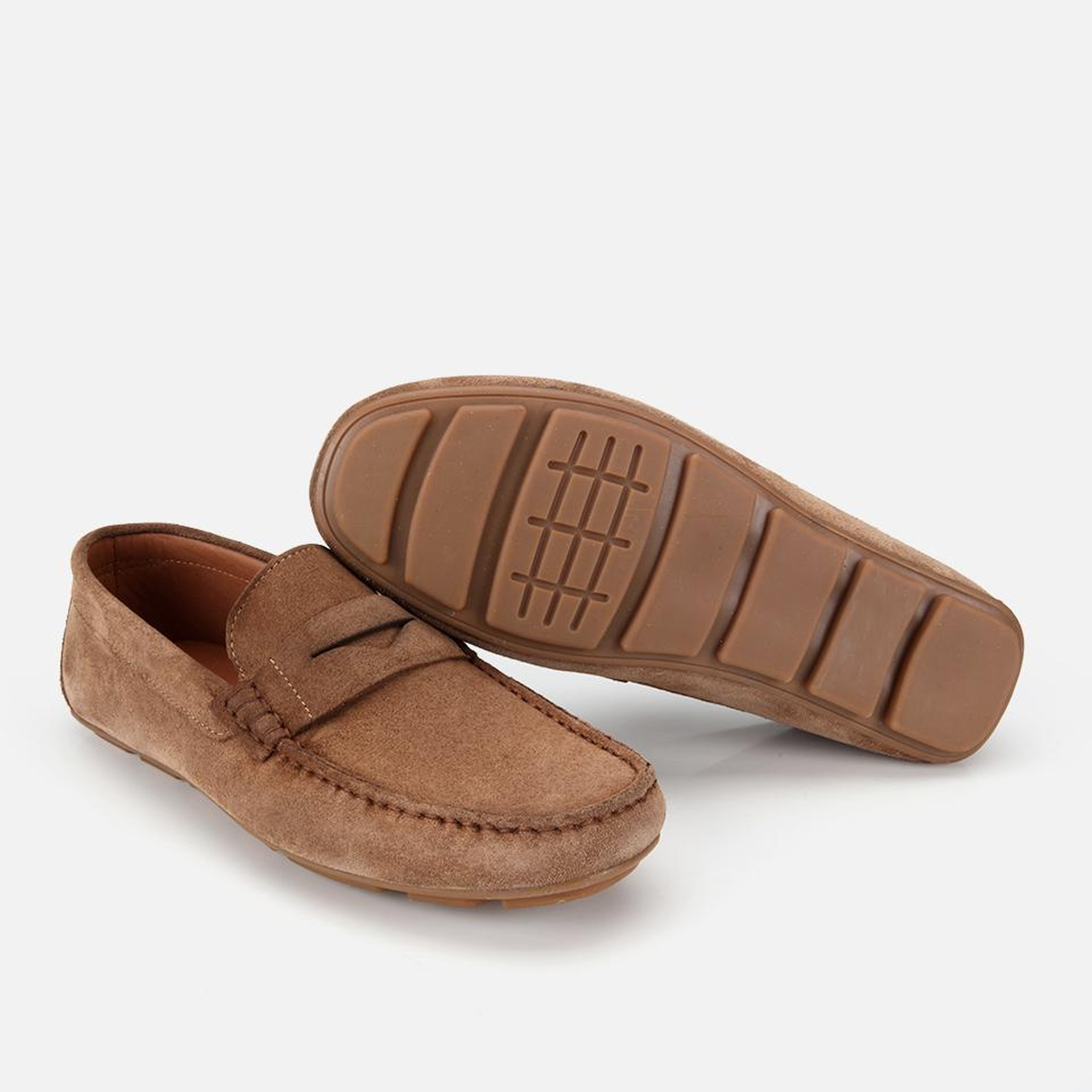 Erkek Süet Deri Açık Kahverengi Comfort Günlük Loafer