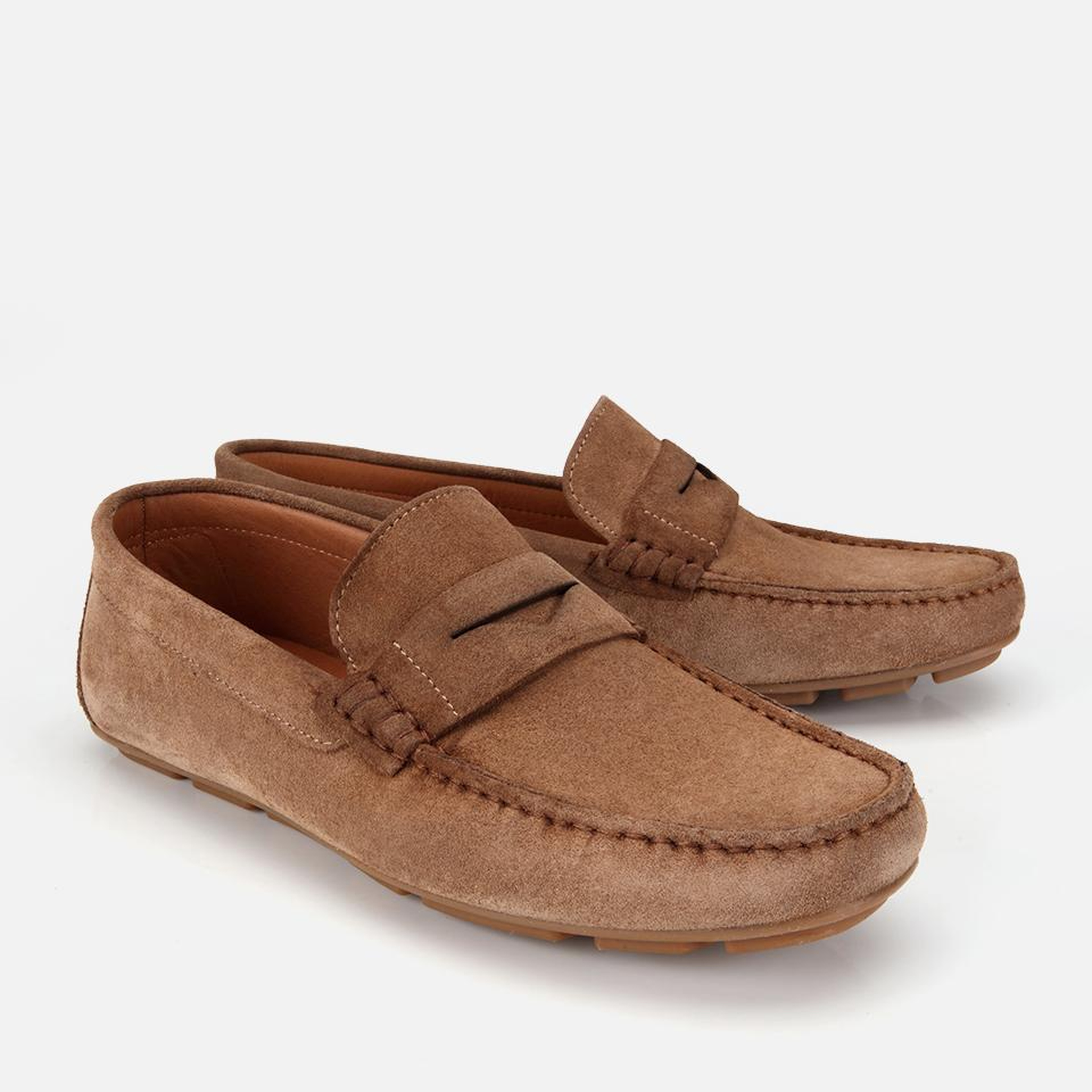 Erkek Süet Deri Açık Kahverengi Comfort Günlük Loafer