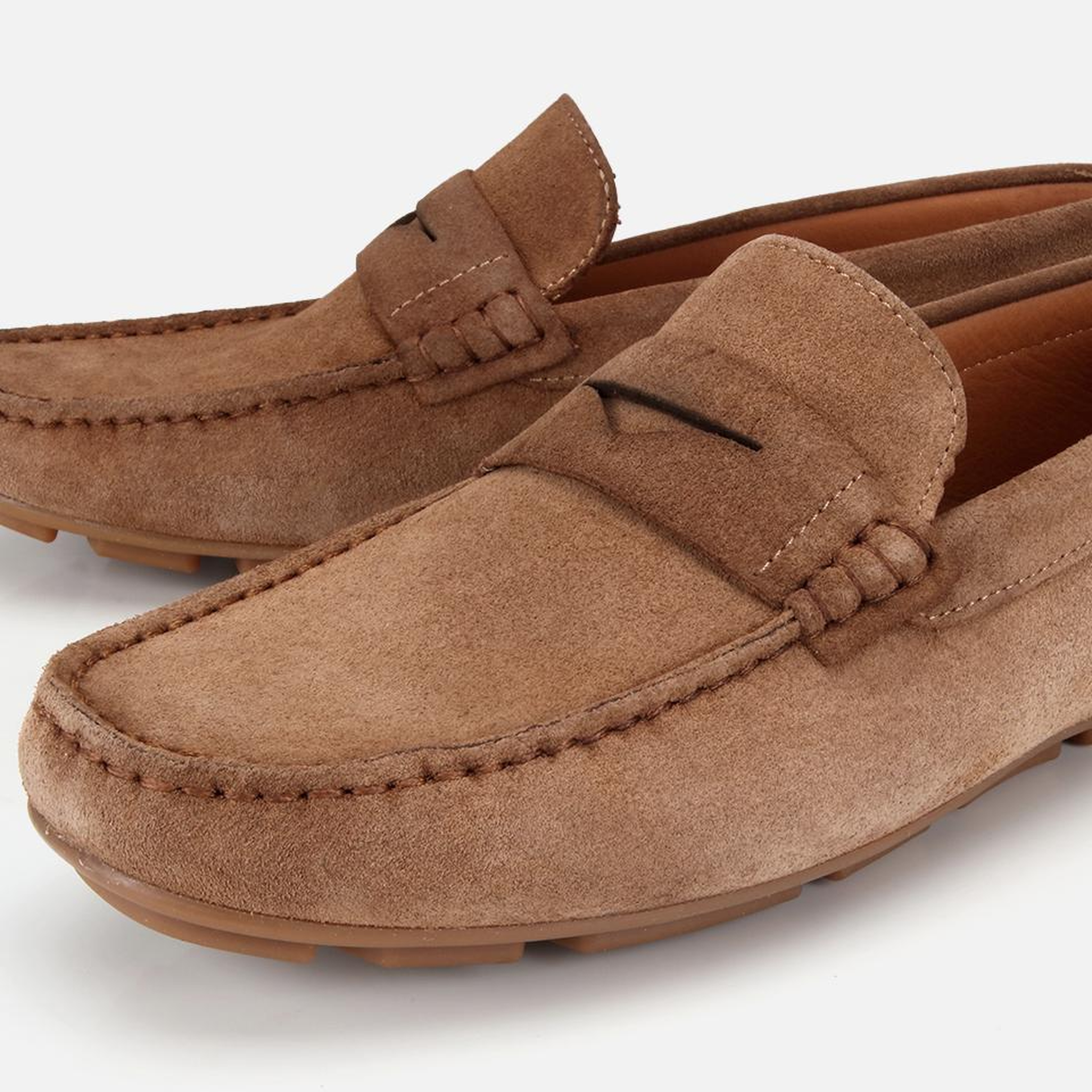Erkek Süet Deri Açık Kahverengi Comfort Günlük Loafer