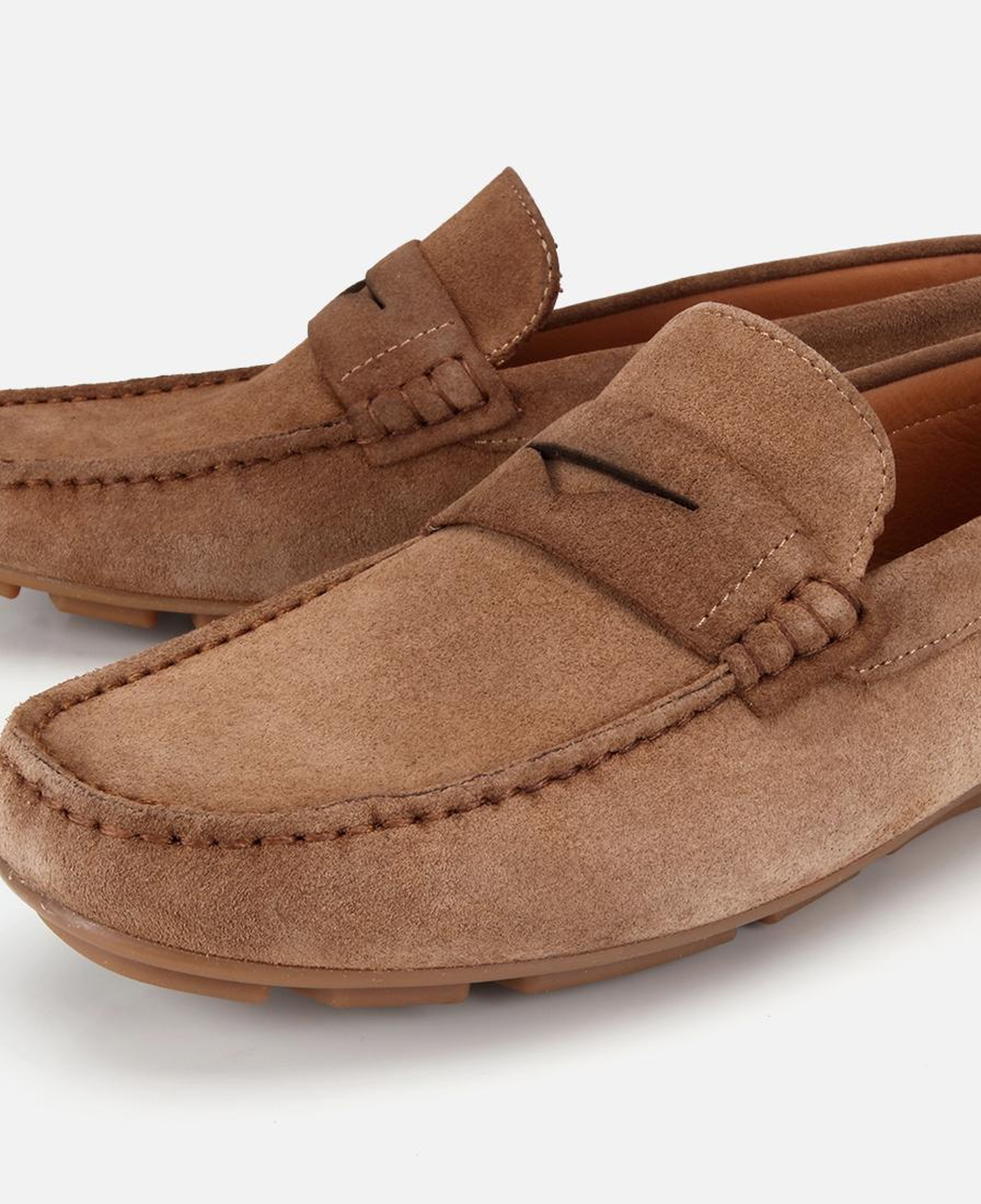 Erkek Süet Deri Açık Kahverengi Comfort Günlük Loafer