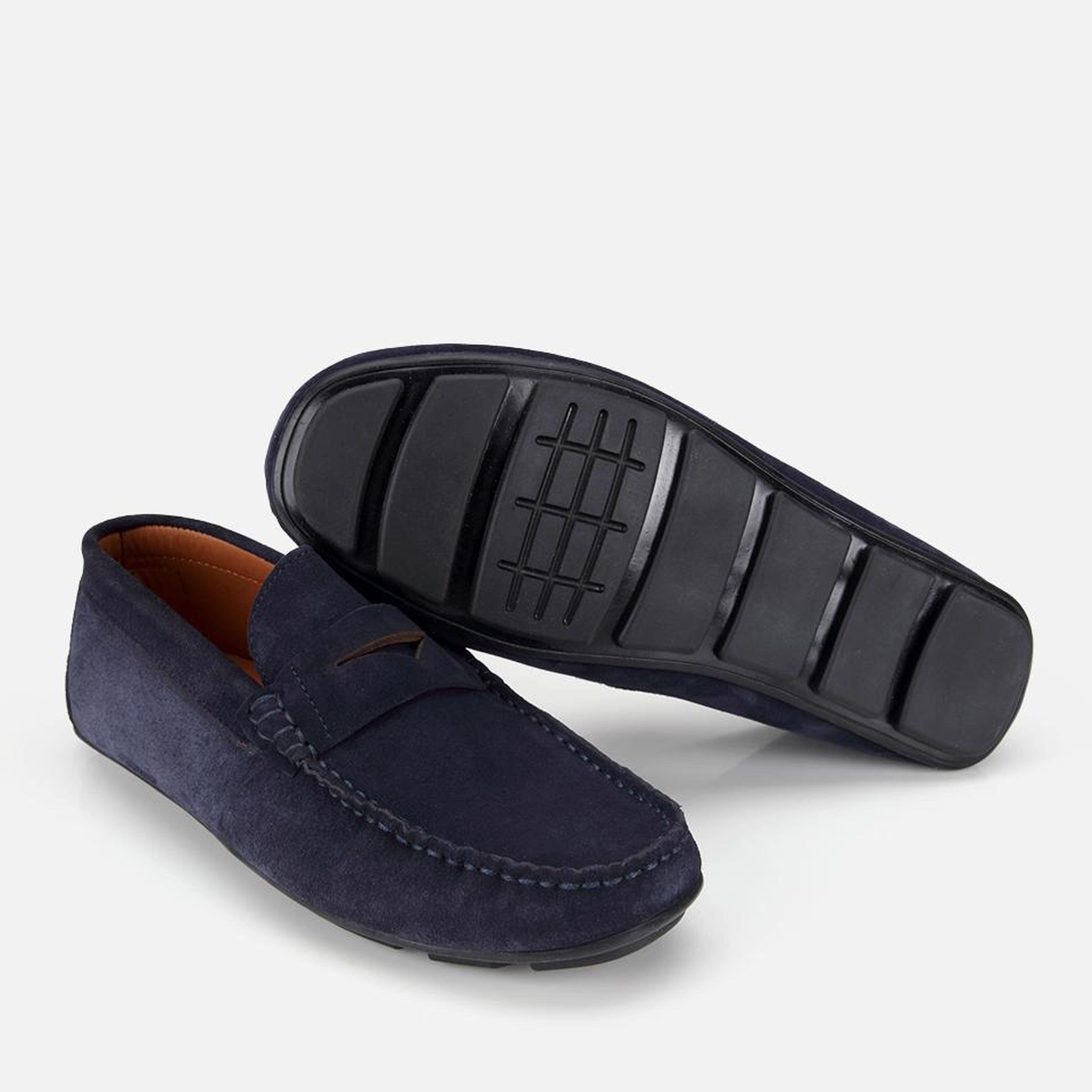 Erkek Süet Deri Lacivert Comfort Günlük Loafer