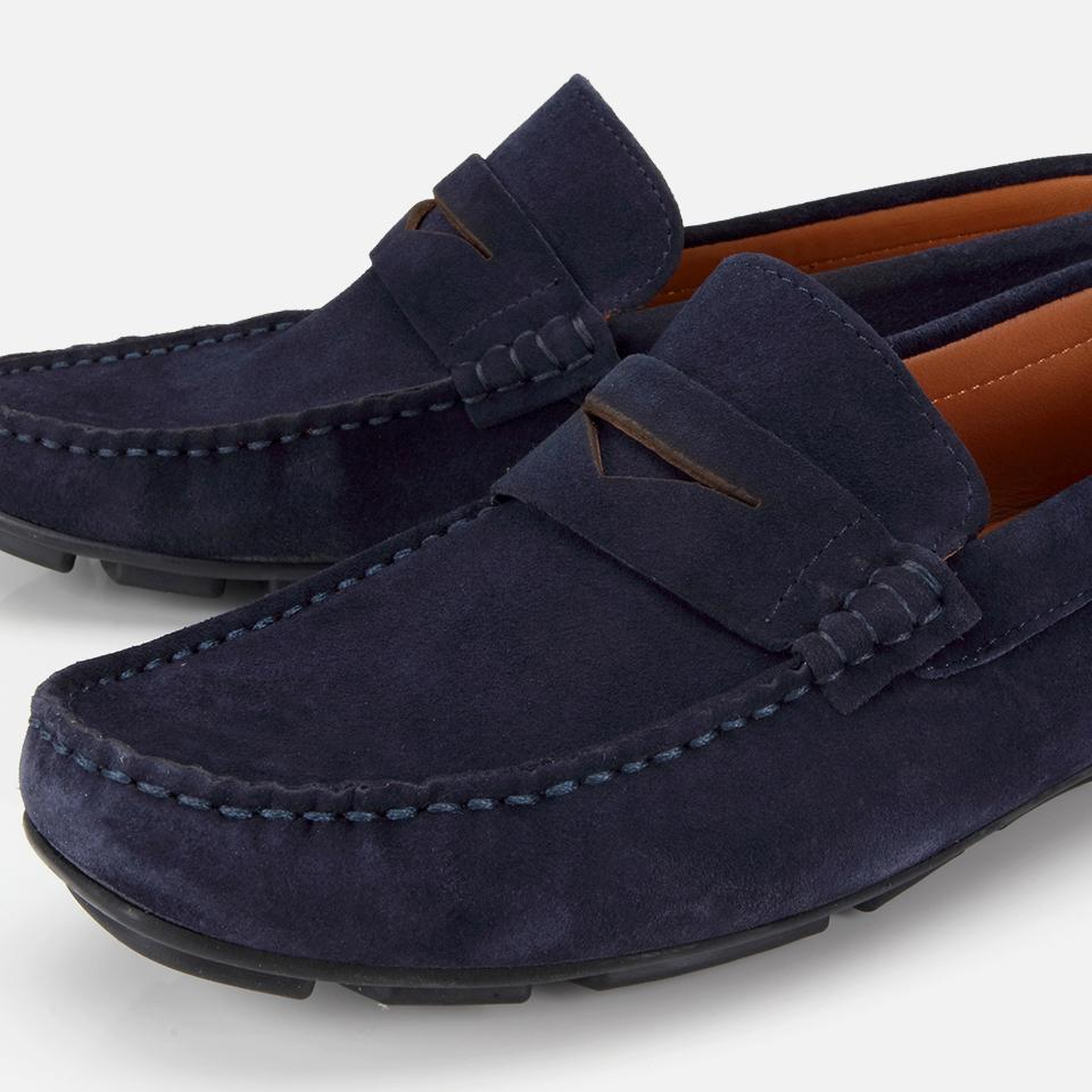 Erkek Süet Deri Lacivert Comfort Günlük Loafer