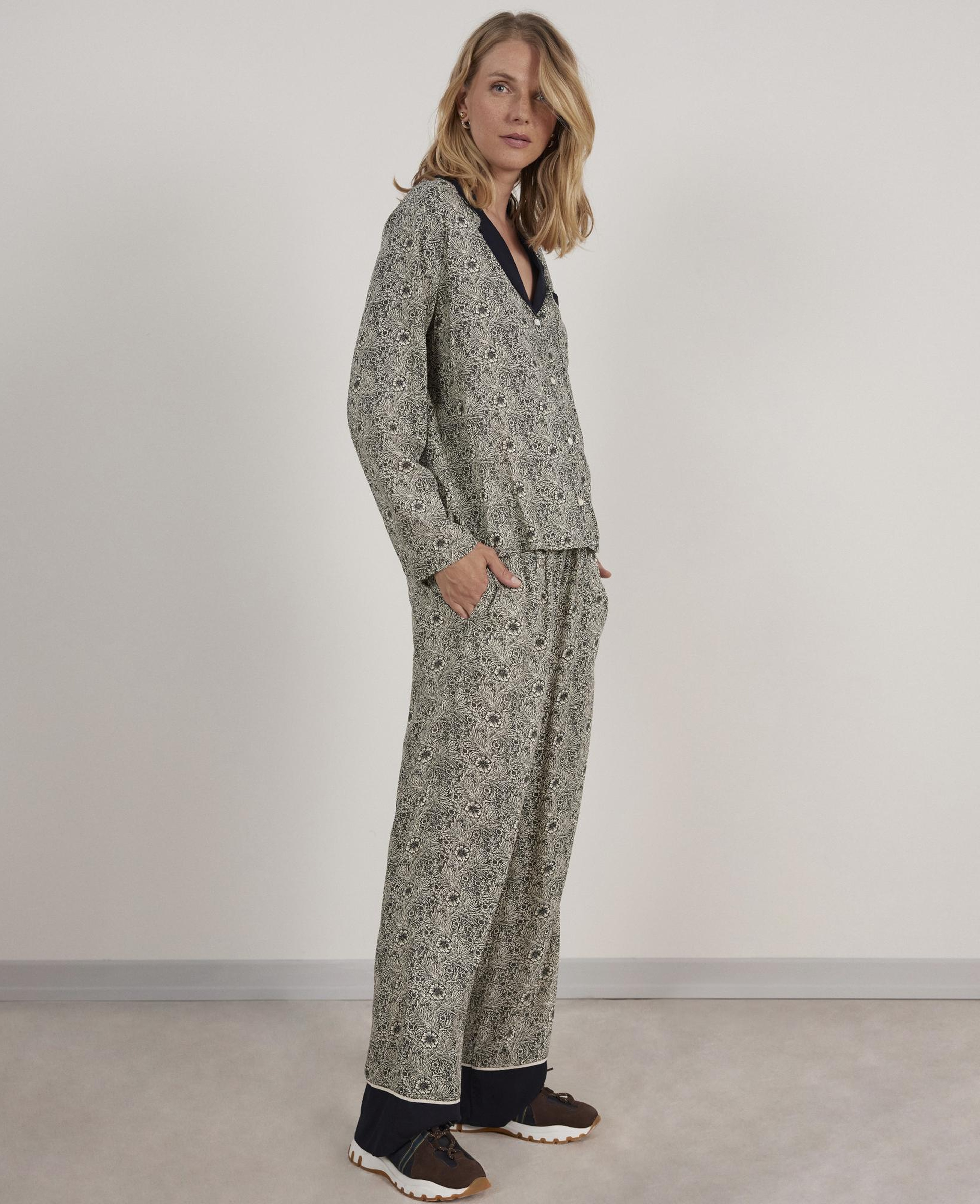 YARGICI Kontrast Detaylı Pijama Üstü