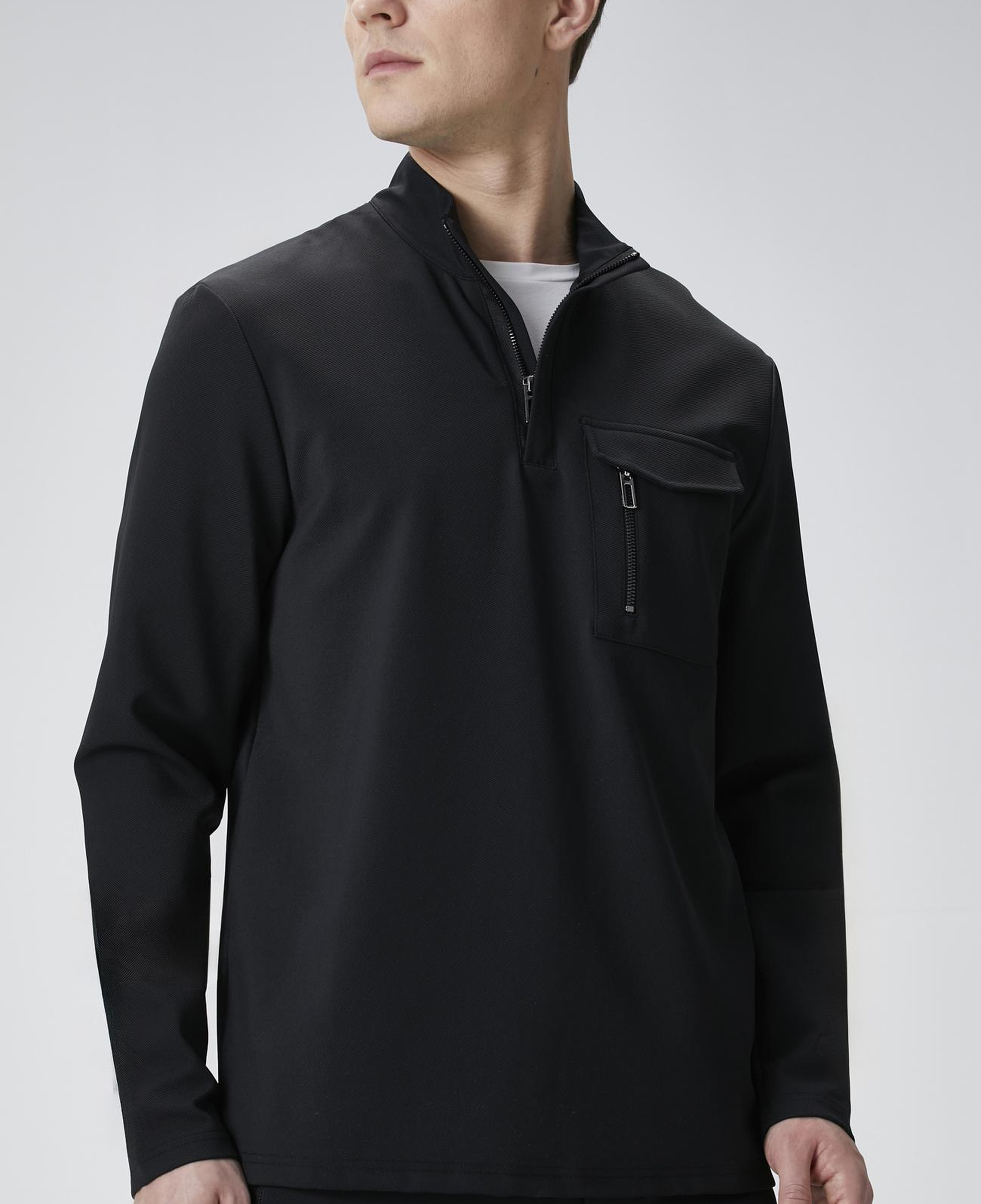 Network Erkek N-Tech Siyah Göğüs Cep Detaylı Sweatshirt