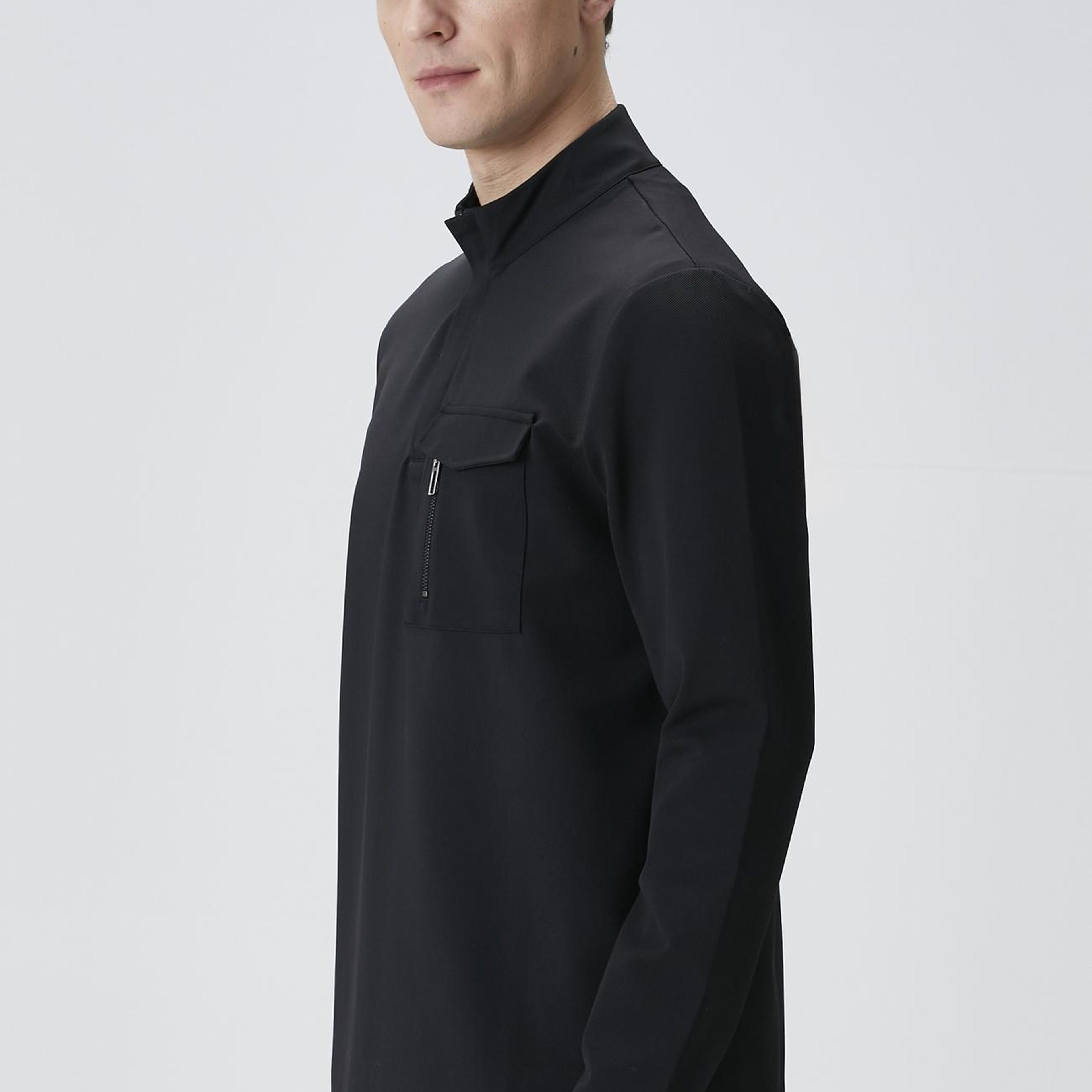 Network Erkek N-Tech Siyah Göğüs Cep Detaylı Sweatshirt