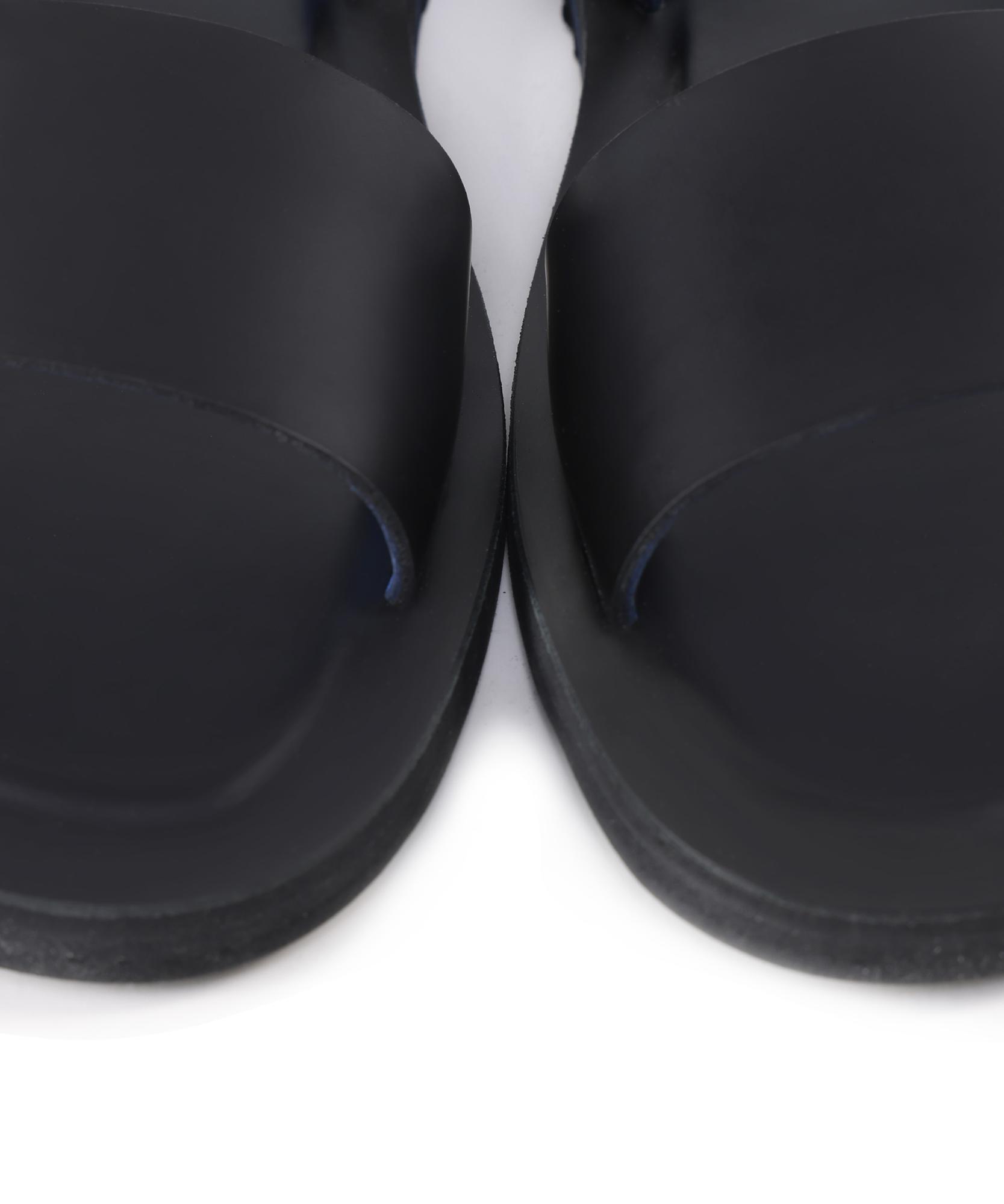 YARGICI Renkli Astarlı Deri Sandalet