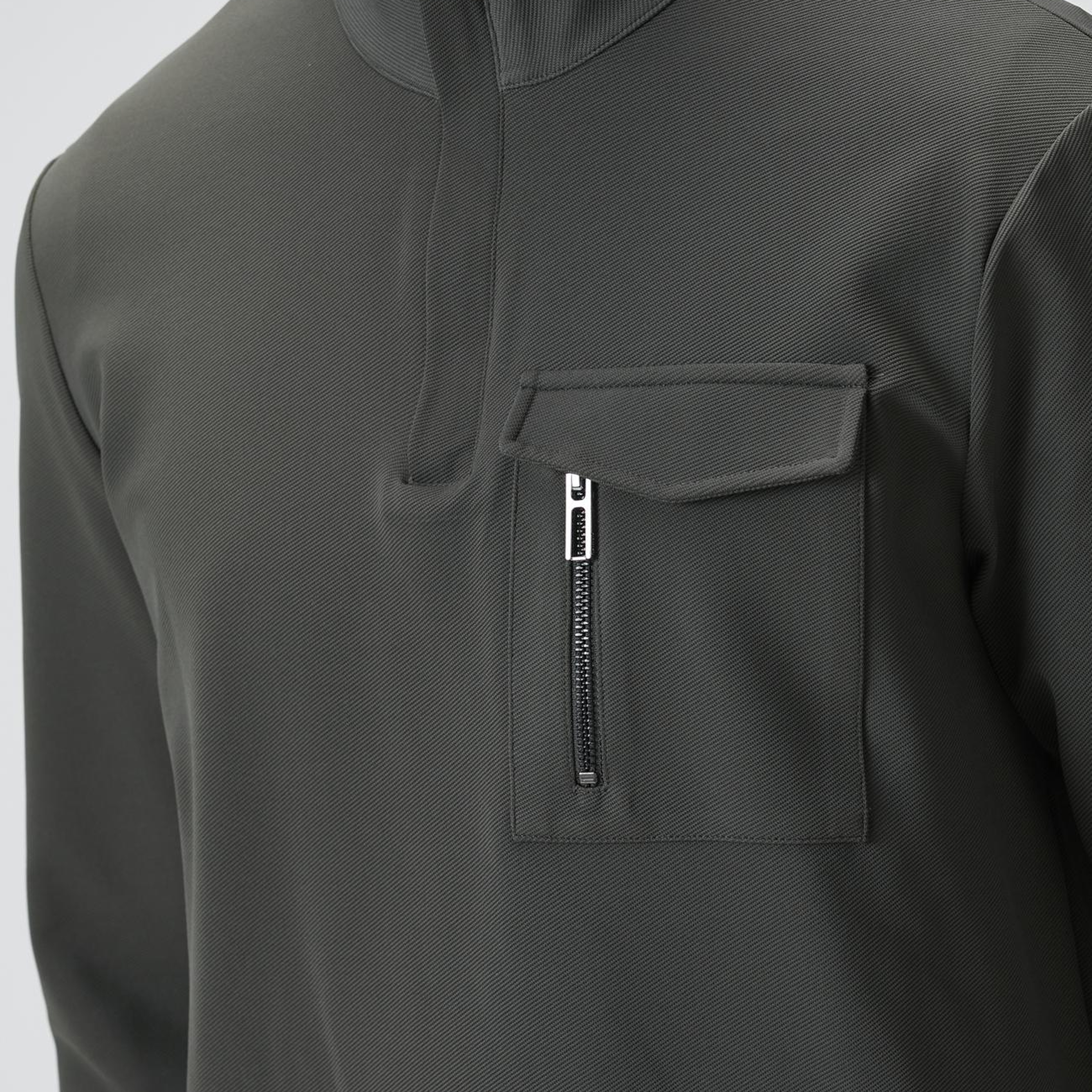 Network Erkek N-Tech Haki Göğüs Cep Detaylı Sweatshirt