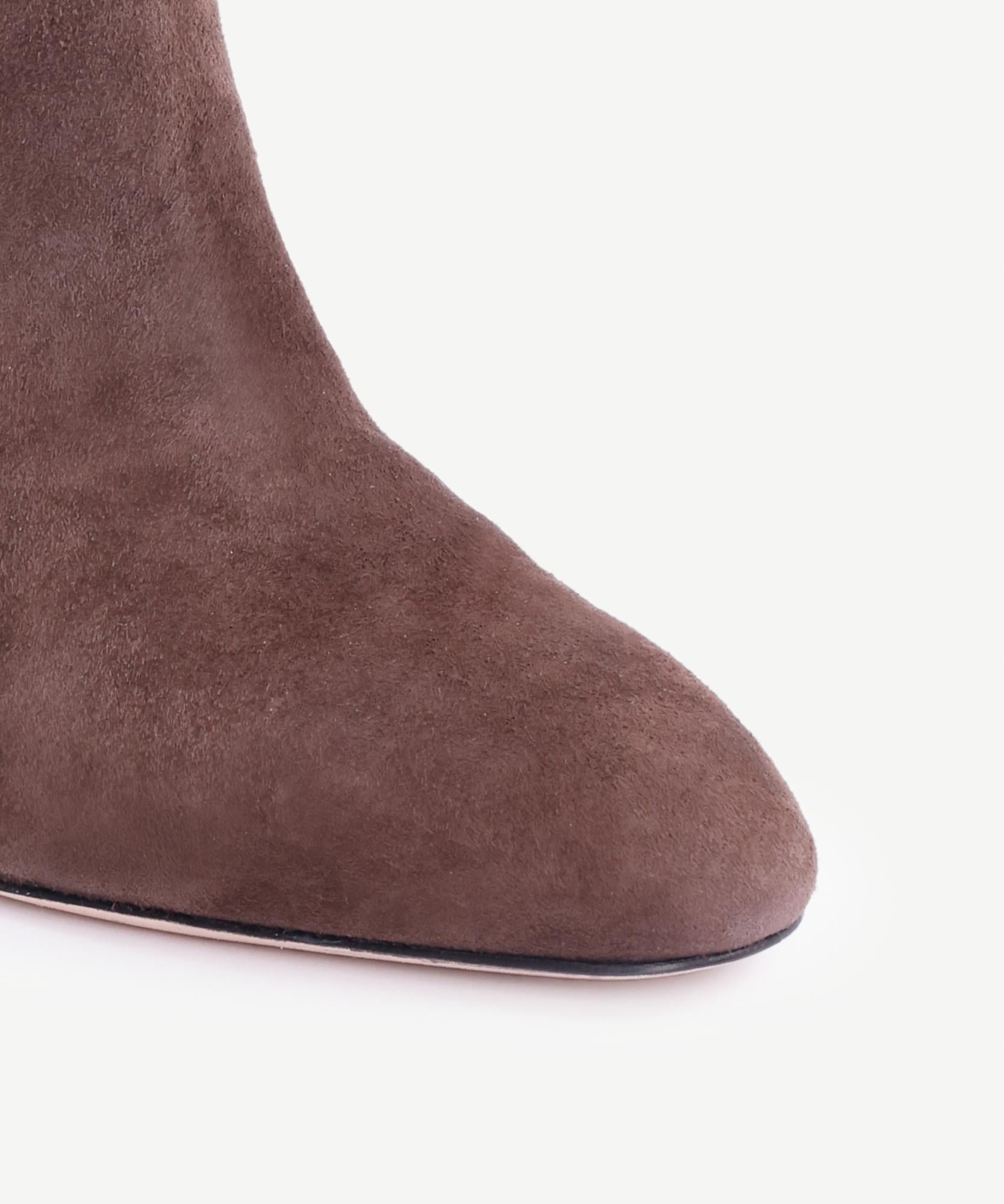 YARGICI Uzun Topuklu Deri Bot