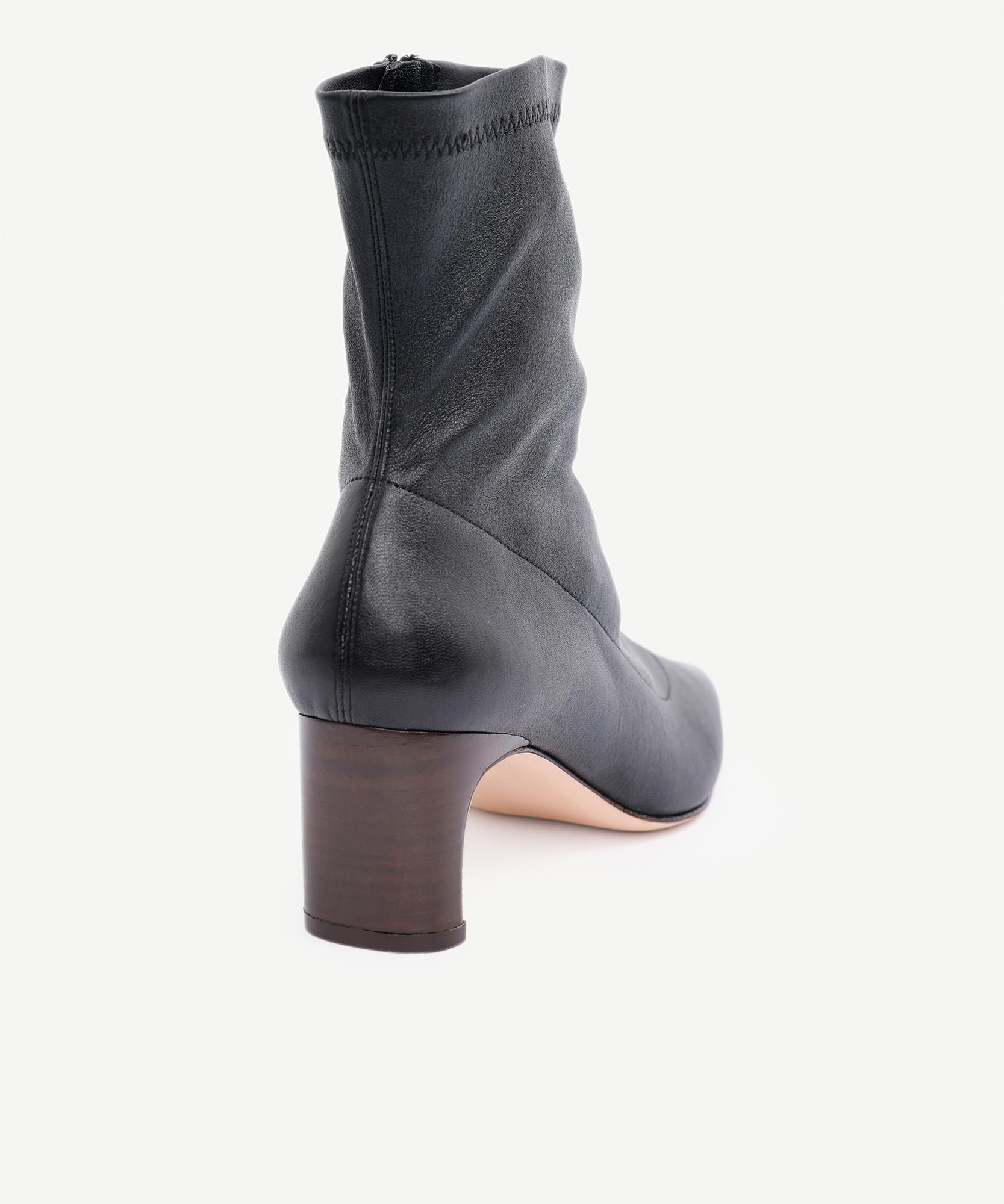 YARGICI Deri Topuklu Çorap Bot