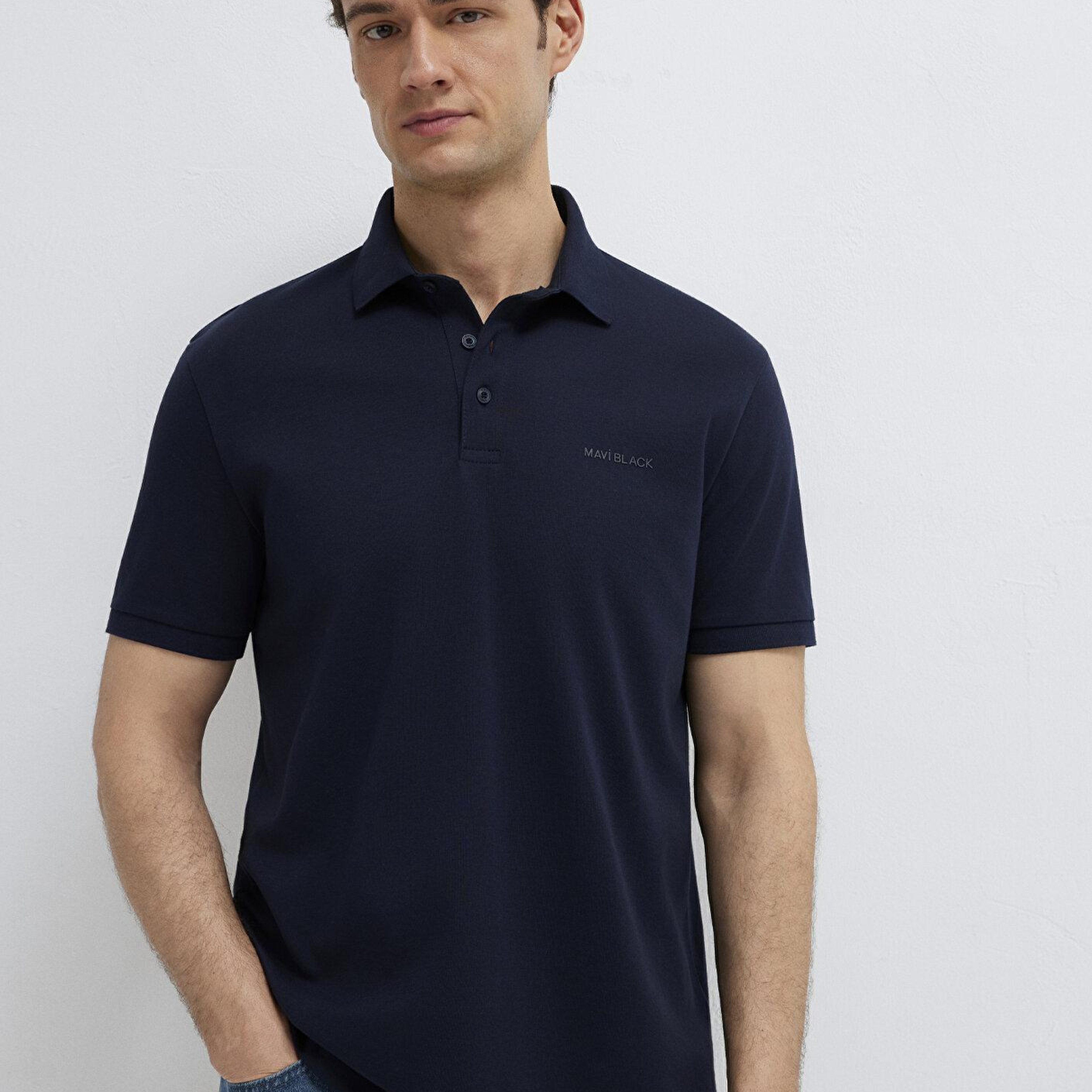 Mavi Mavi Black Lacivert Polo Tişört Regular Fit / Normal Kesim 0612520-86623