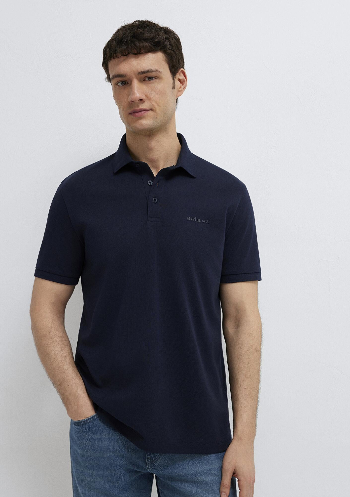 Mavi Mavi Black Lacivert Polo Tişört Regular Fit / Normal Kesim 0612520-86623