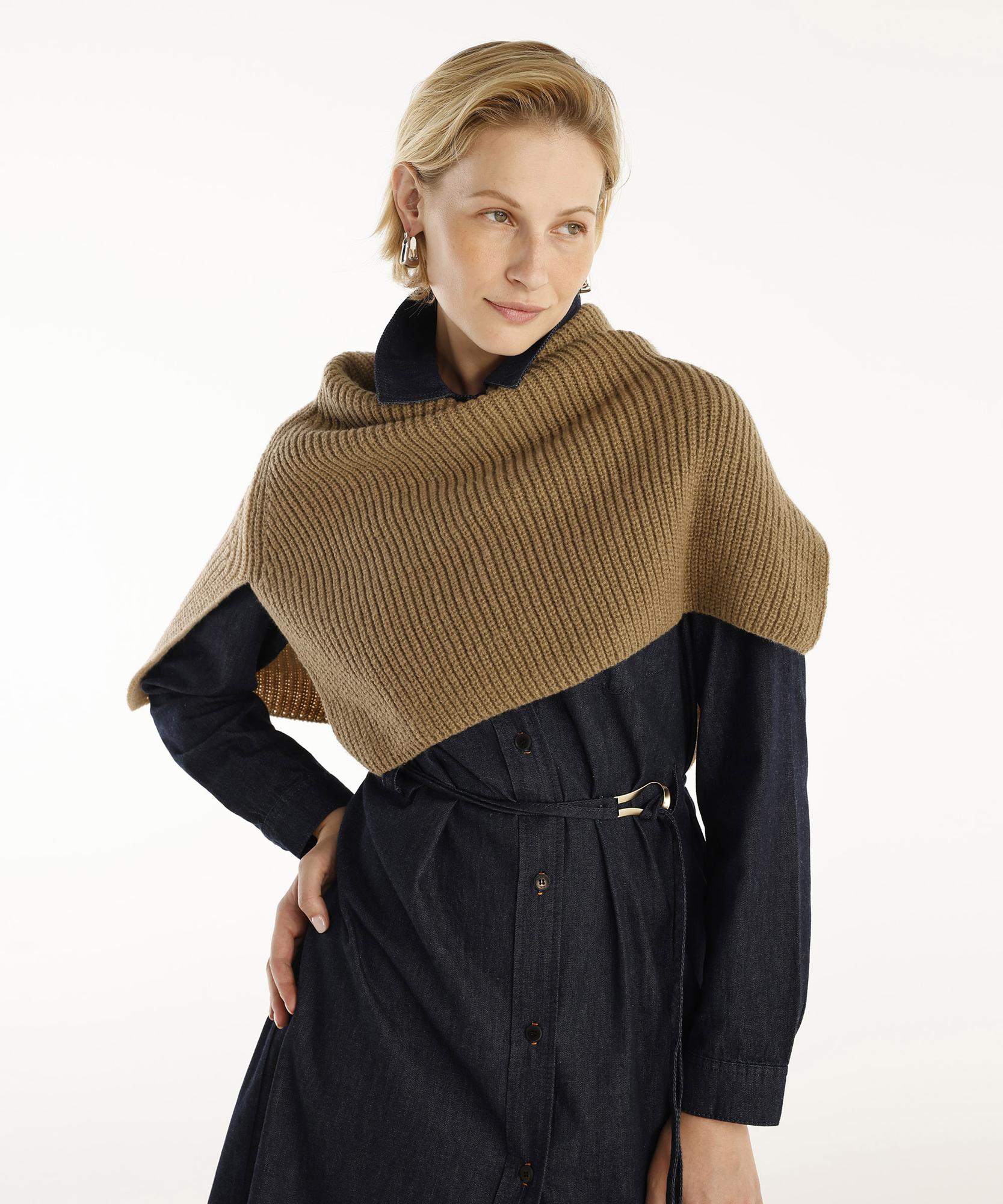 YARGICI İki Renkli Triko Boyunluk