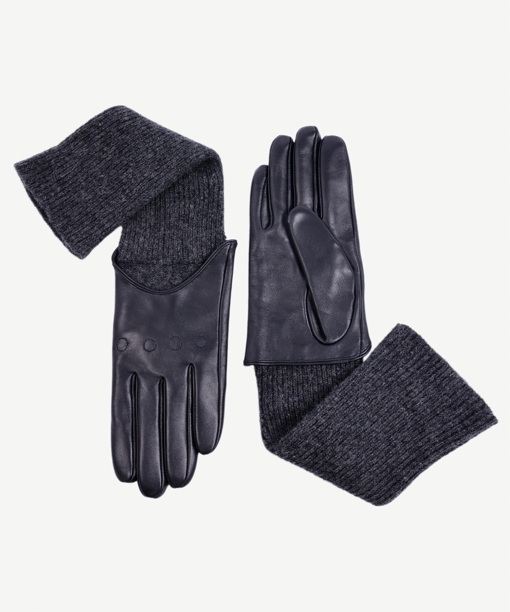 YARGICI Bileği Trikolu Deri Eldiven