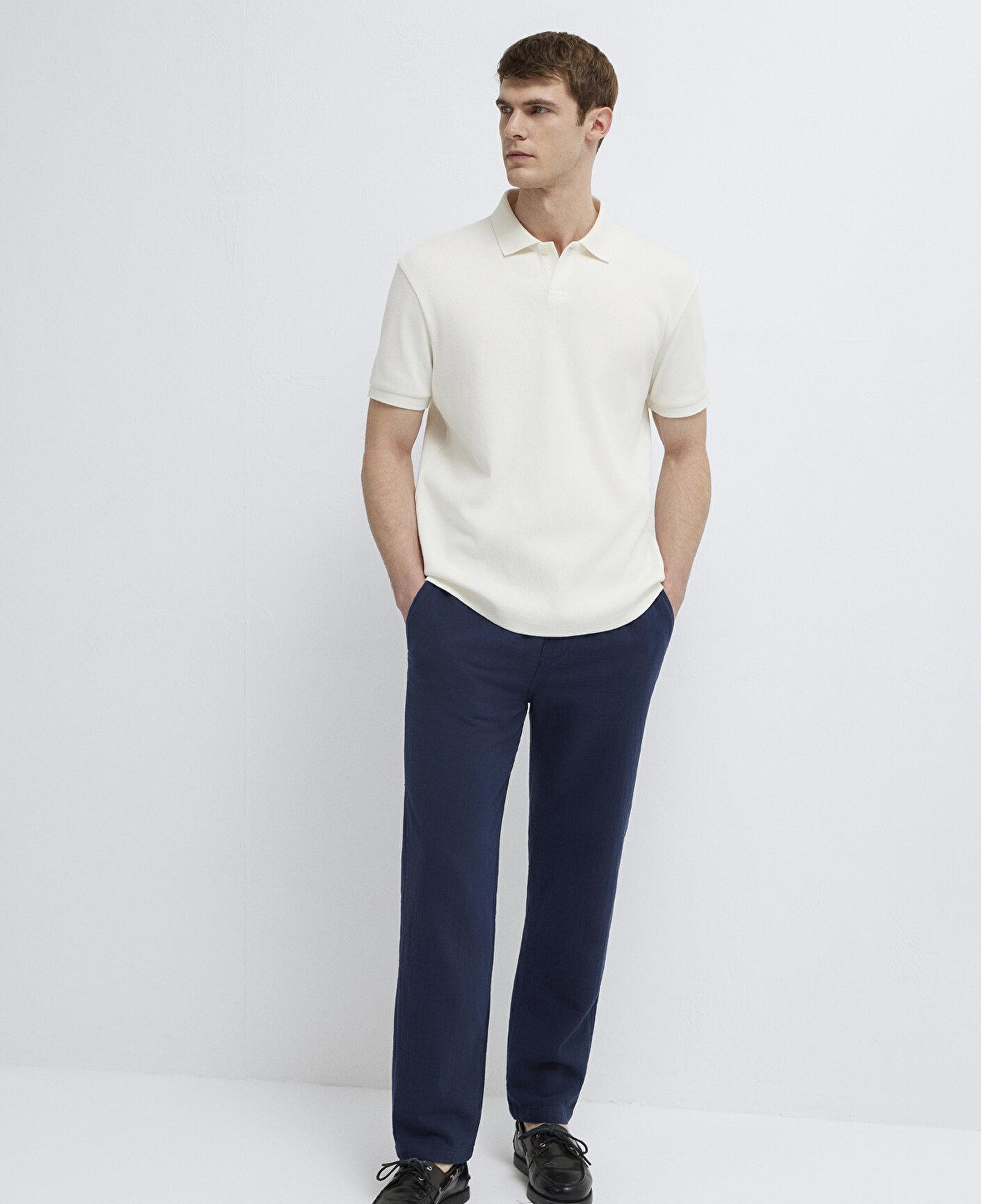 Mavi Beli Lastikli Lacivert Pantolon 0010596-70490