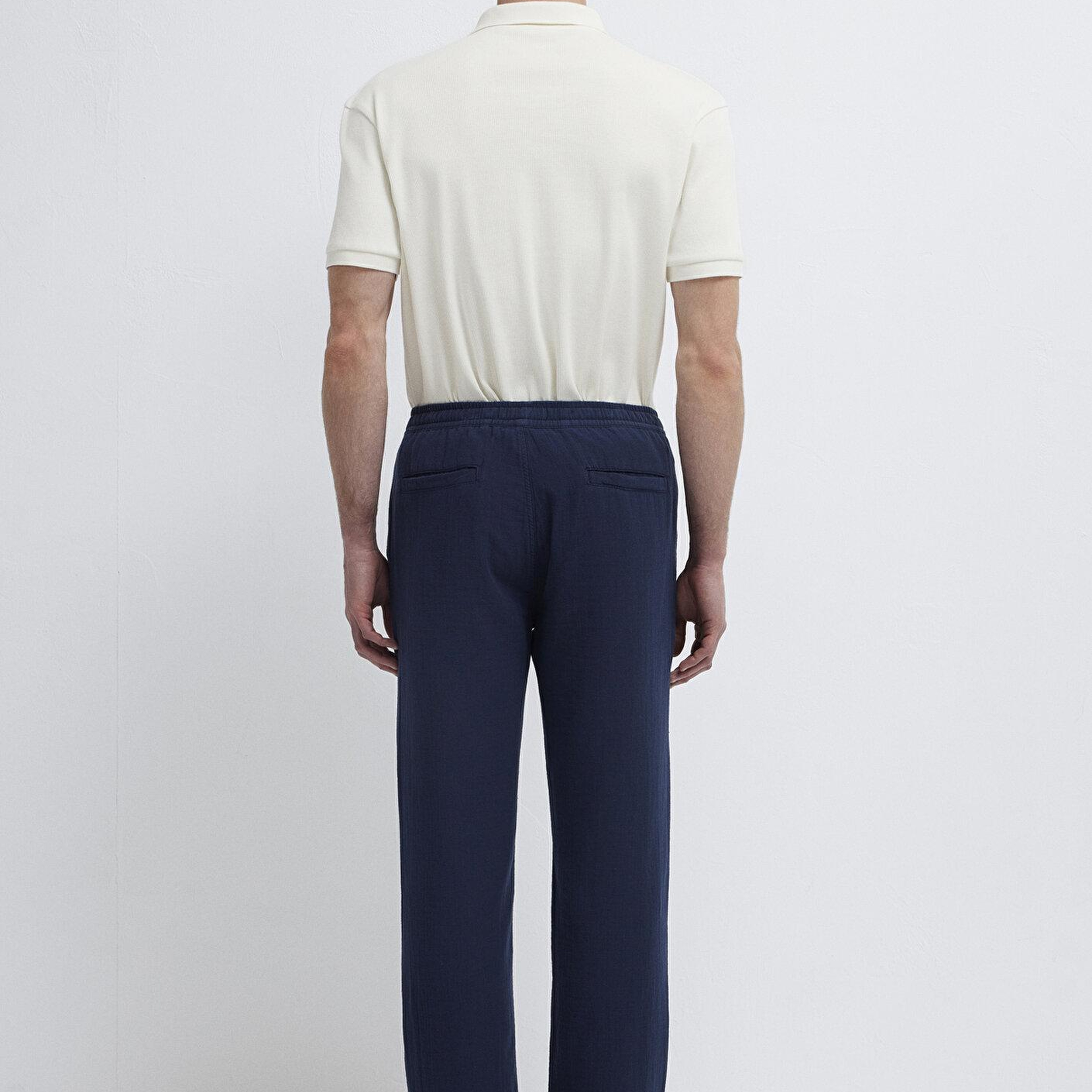 Mavi Beli Lastikli Lacivert Pantolon 0010596-70490