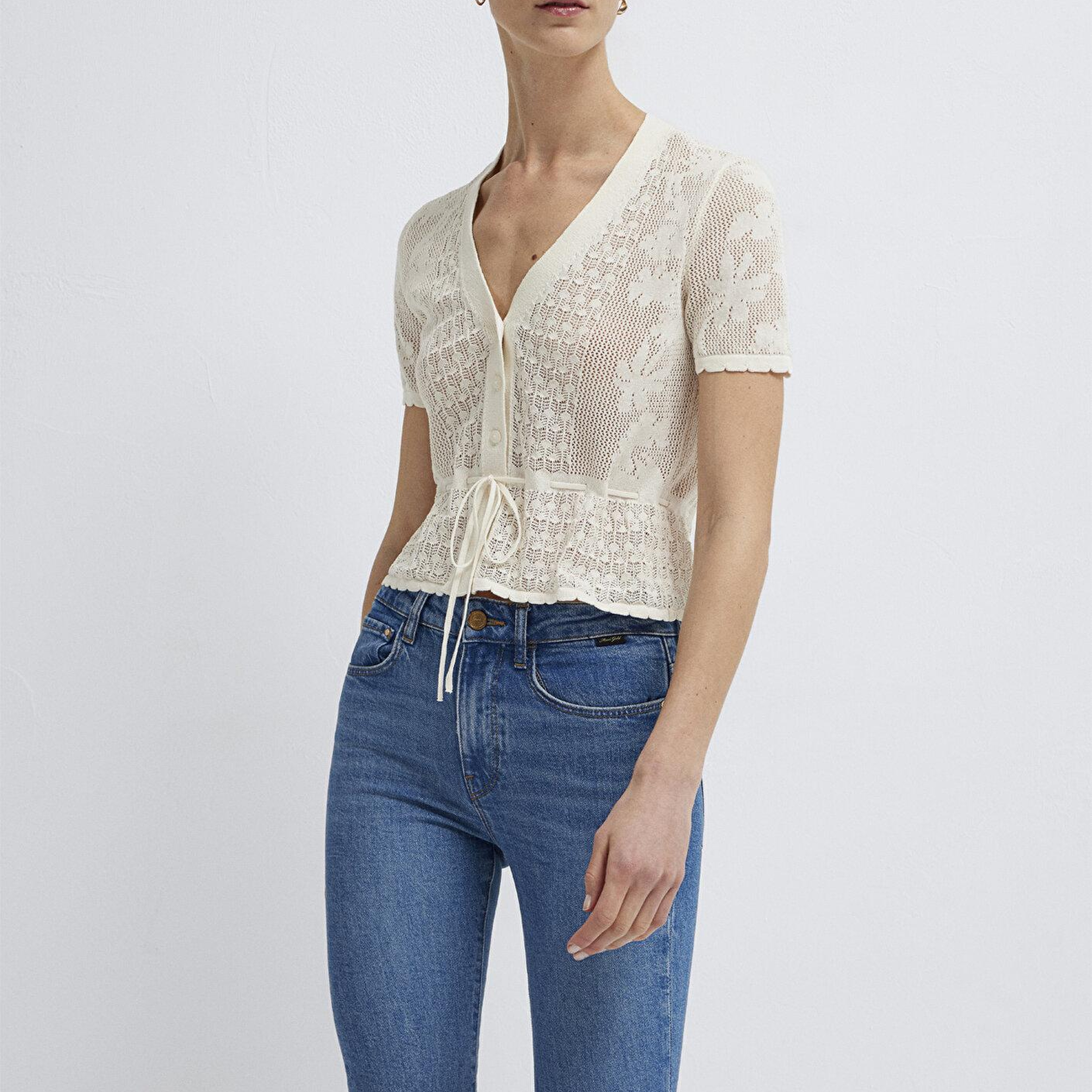Mavi Ekru Hırka Slim Fit / Dar Kesim 1710888-70057