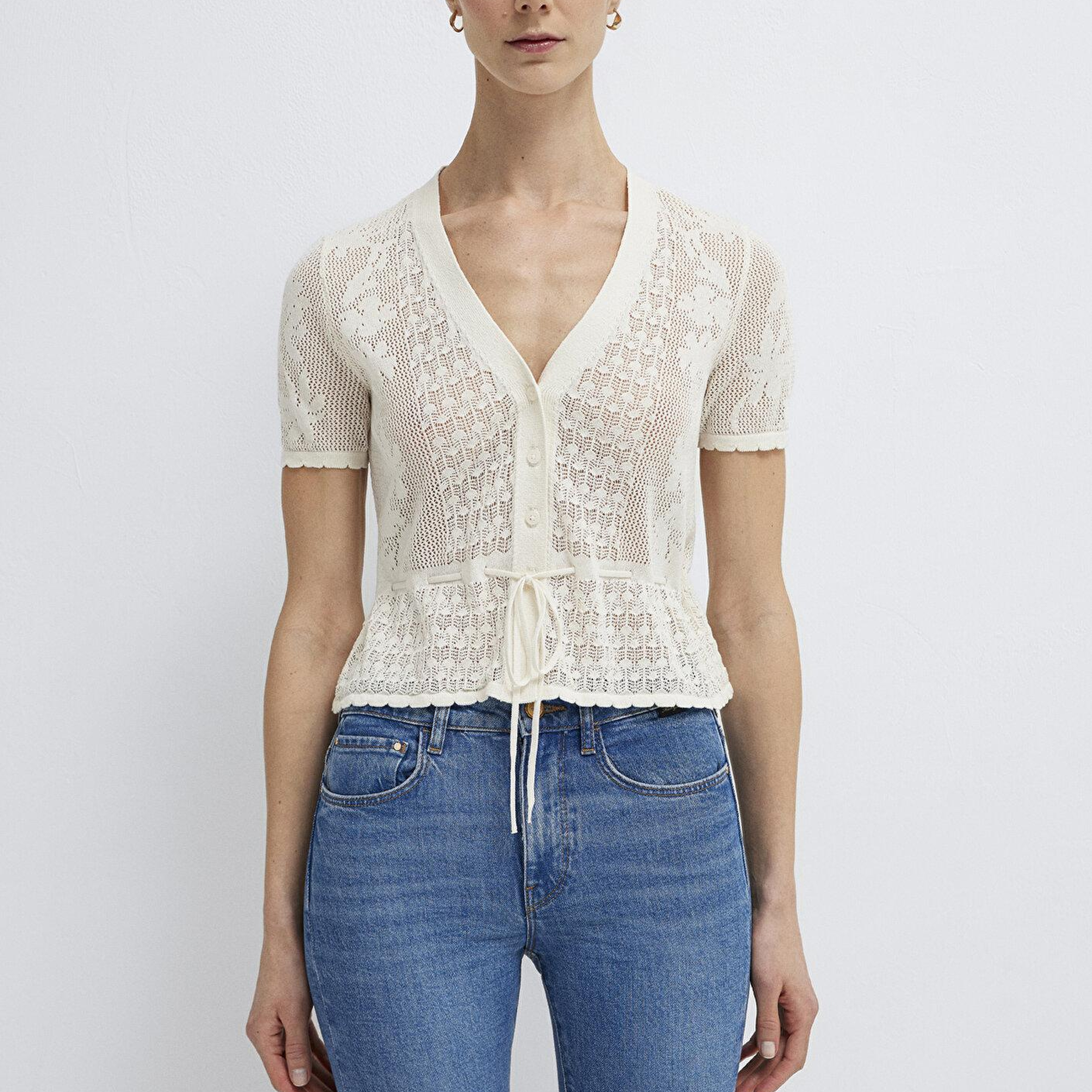 Mavi Ekru Hırka Slim Fit / Dar Kesim 1710888-70057