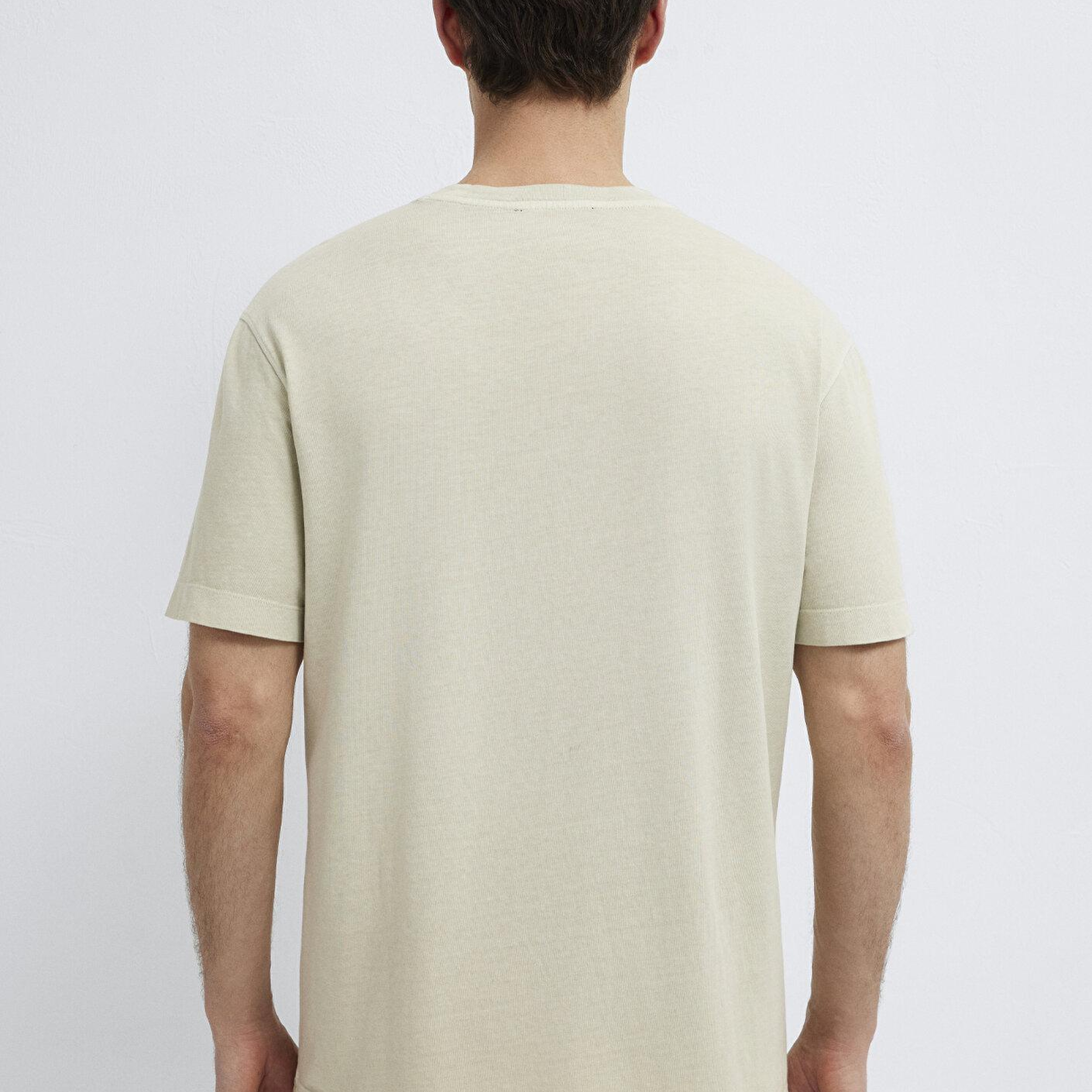 Mavi Kahverengi Basic Tişört Loose Fit / Bol Rahat Kesim 0613312-70322
