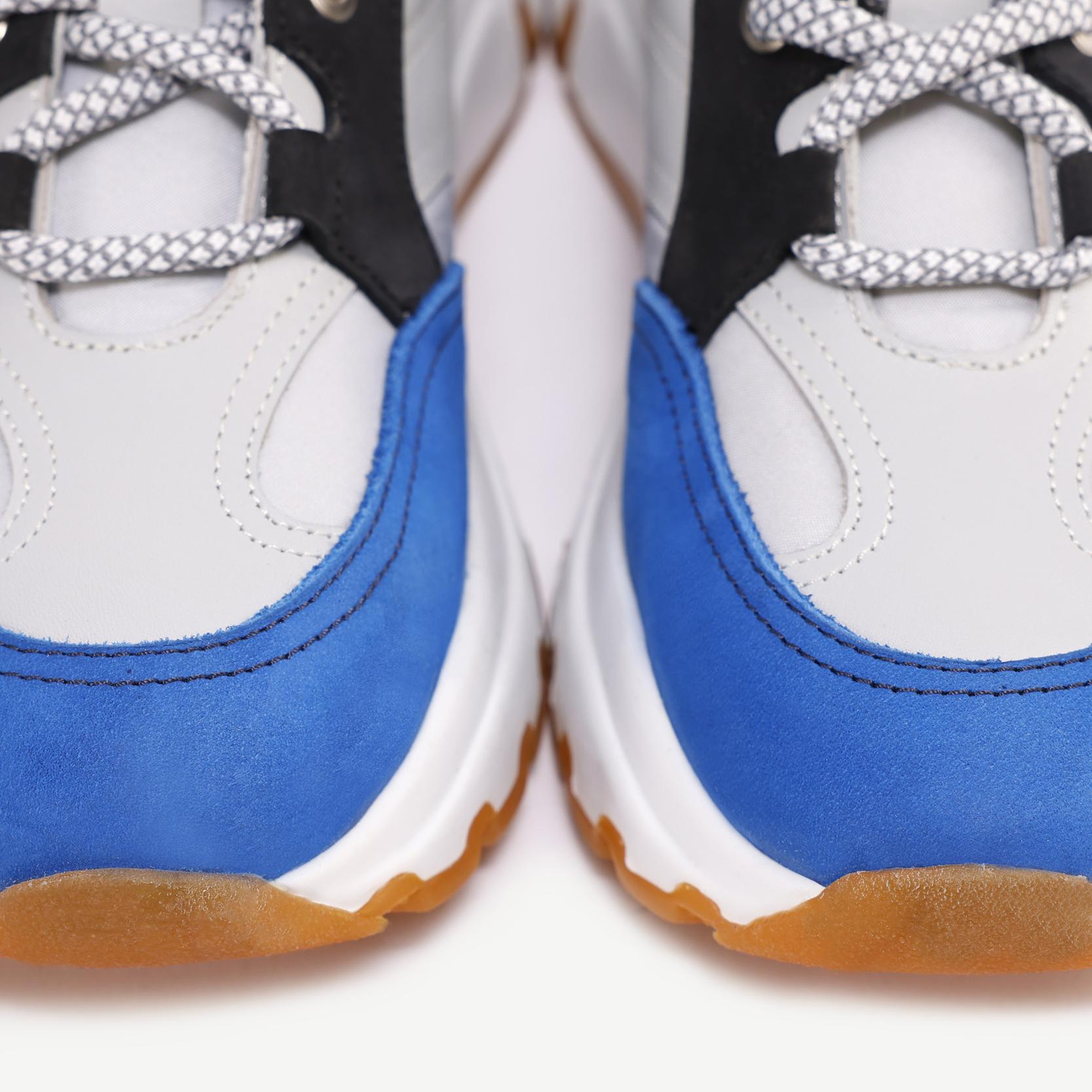 YARGICI Deri Kumaş Karışımı Kalın Taban Sneakers