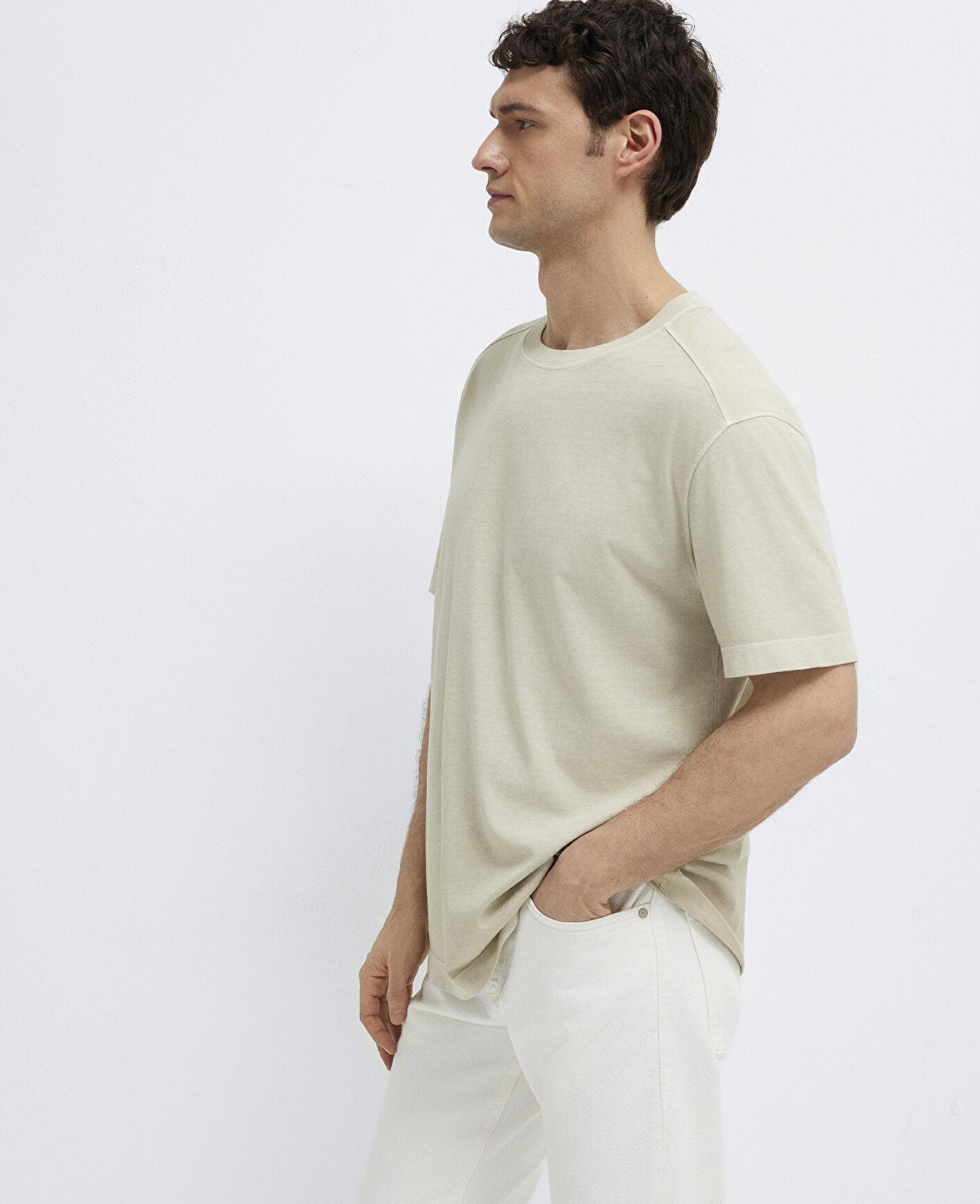 Mavi Kahverengi Basic Tişört Loose Fit / Bol Rahat Kesim 0613312-70322