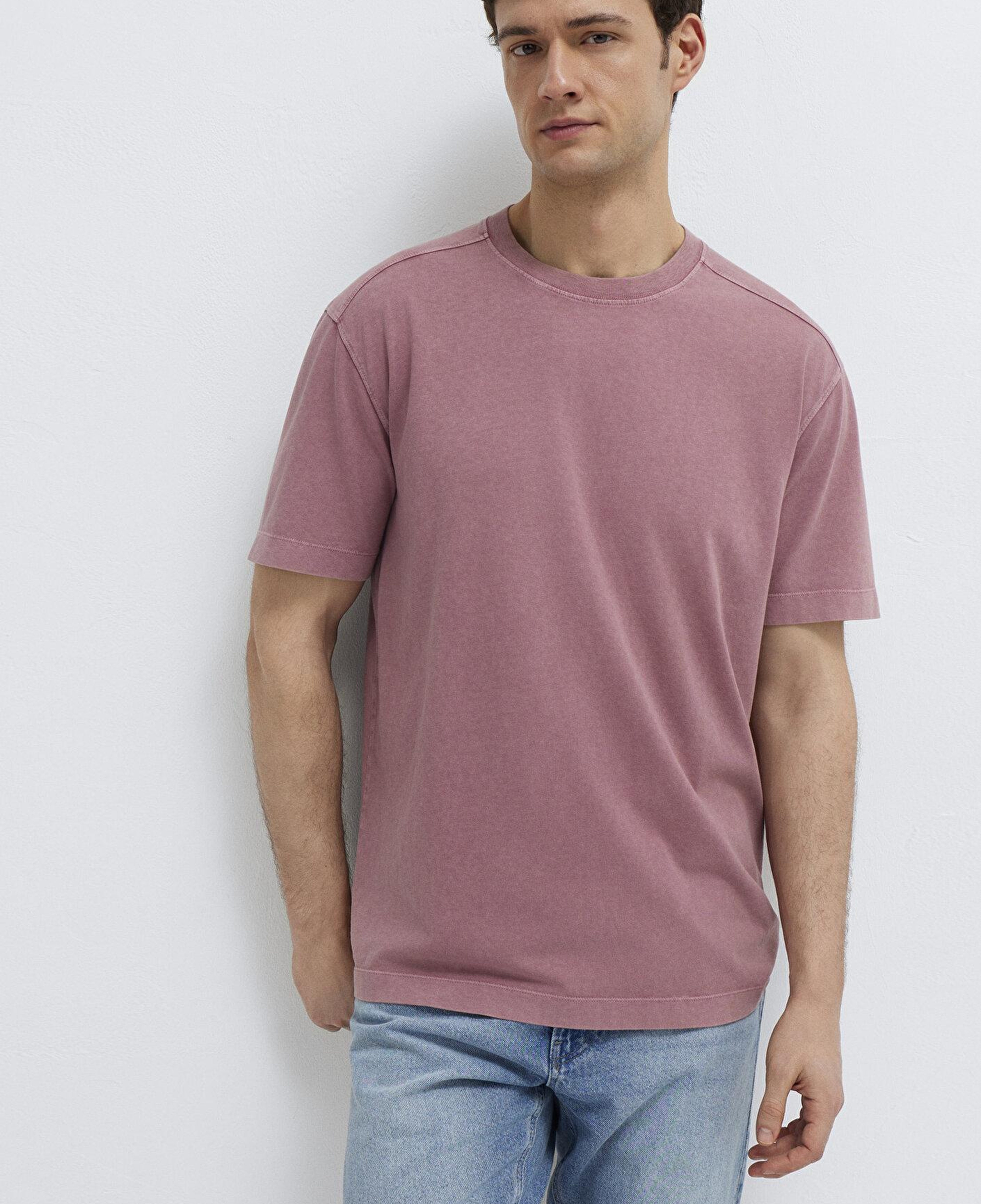 Mavi Pembe Basic Tişört Loose Fit / Bol Rahat Kesim 0613312-70948