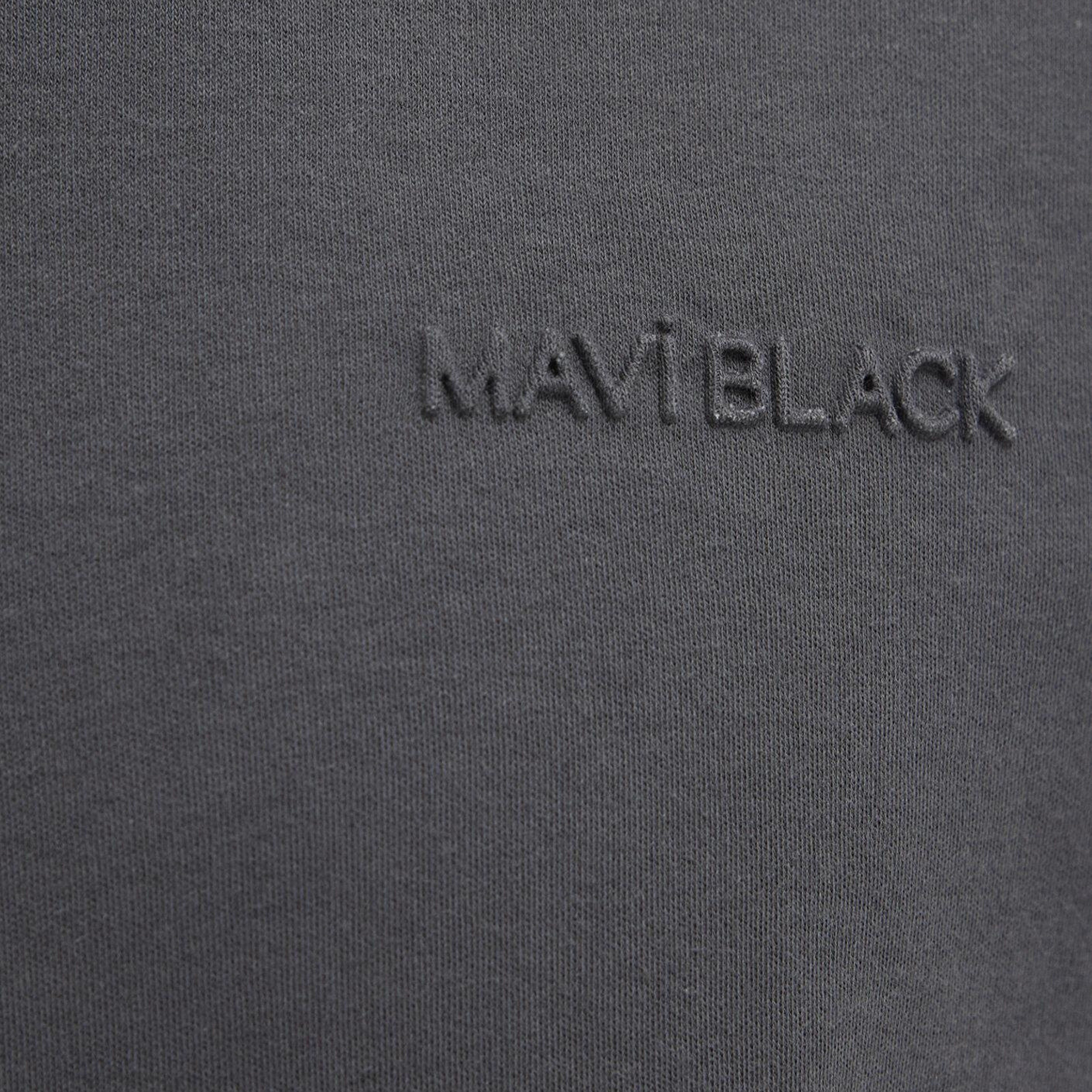 Mavi Mavi Black Antrasit Basic Tişört Loose Fit / Bol Rahat Kesim 0612645-80106
