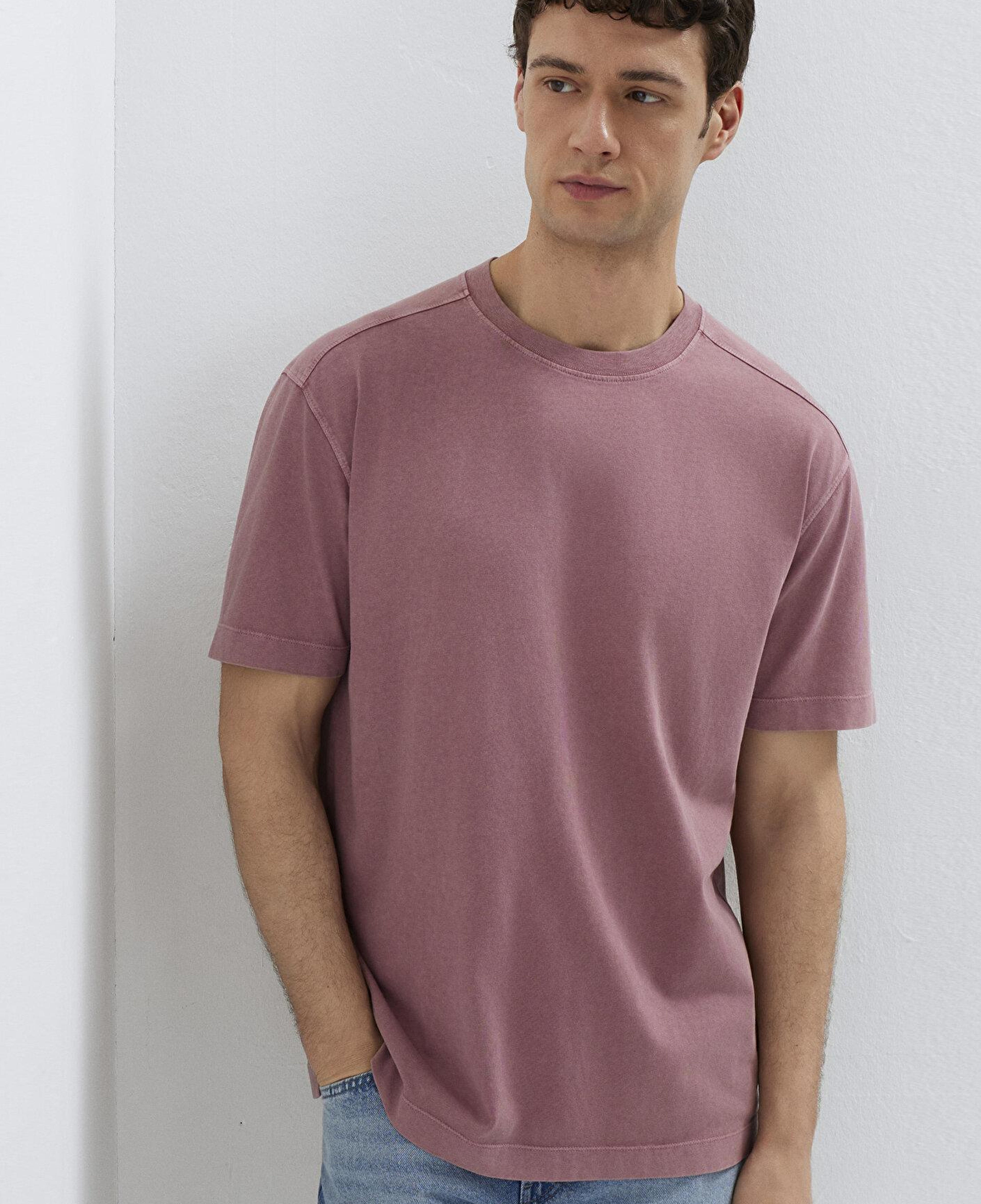 Mavi Pembe Basic Tişört Loose Fit / Bol Rahat Kesim 0613312-70948