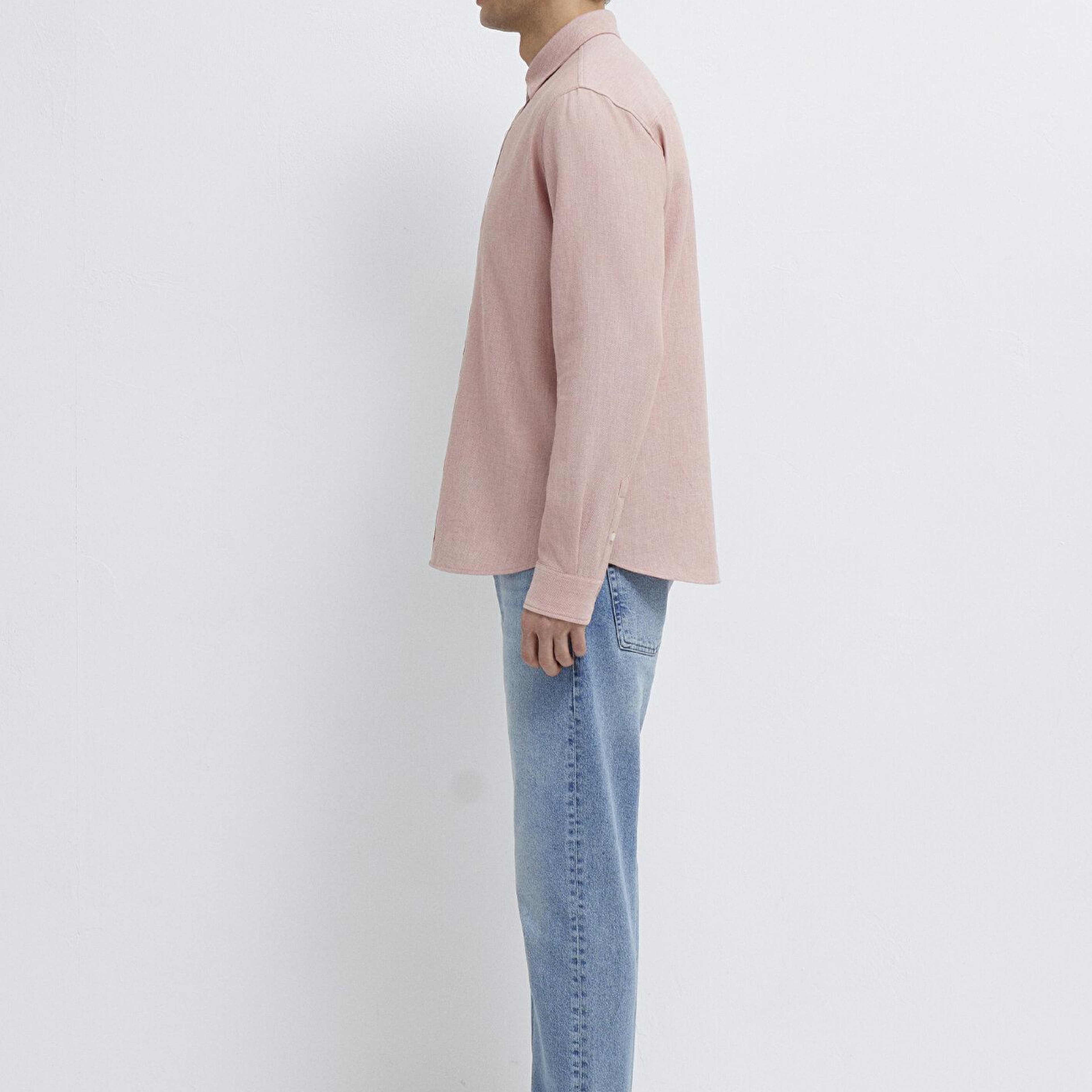 Mavi Pembe Gömlek Slim Fit / Dar Kesim 0211656-71042