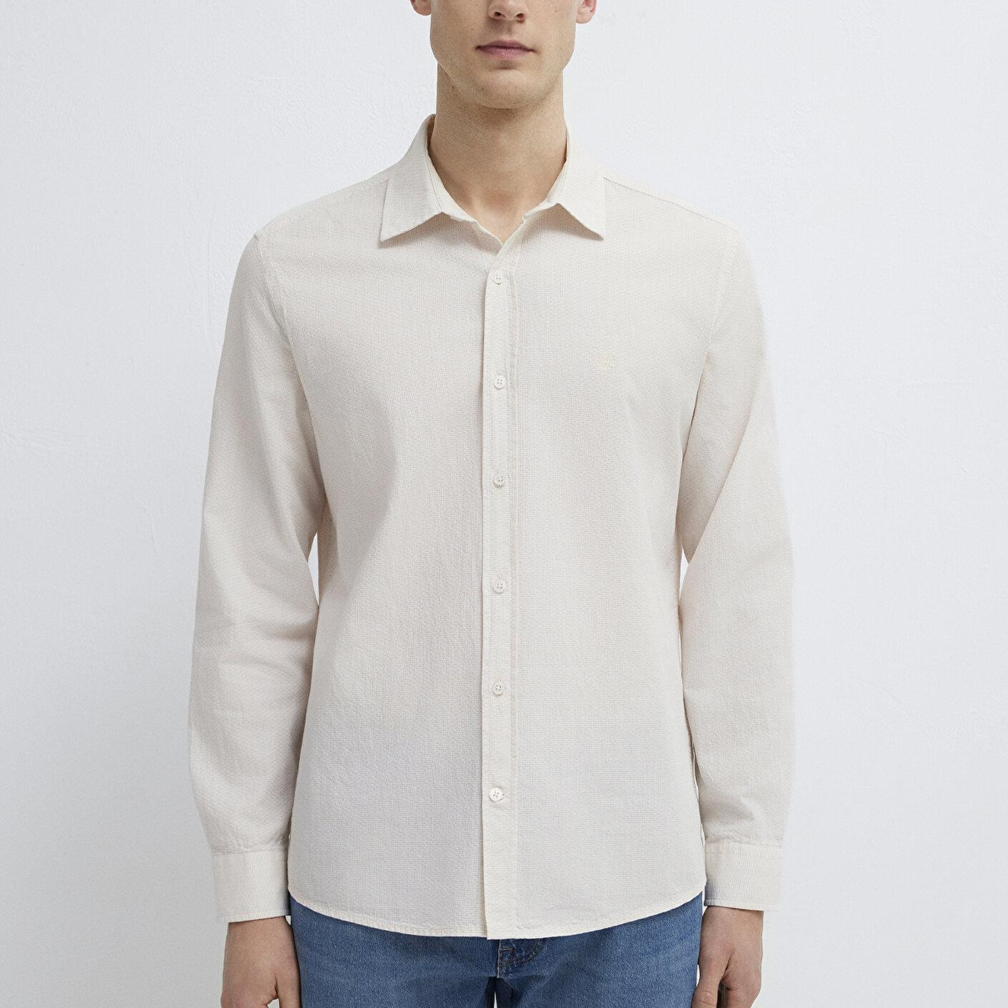 Mavi Gri Gömlek Regular Fit / Normal Kesim 0212012-70145
