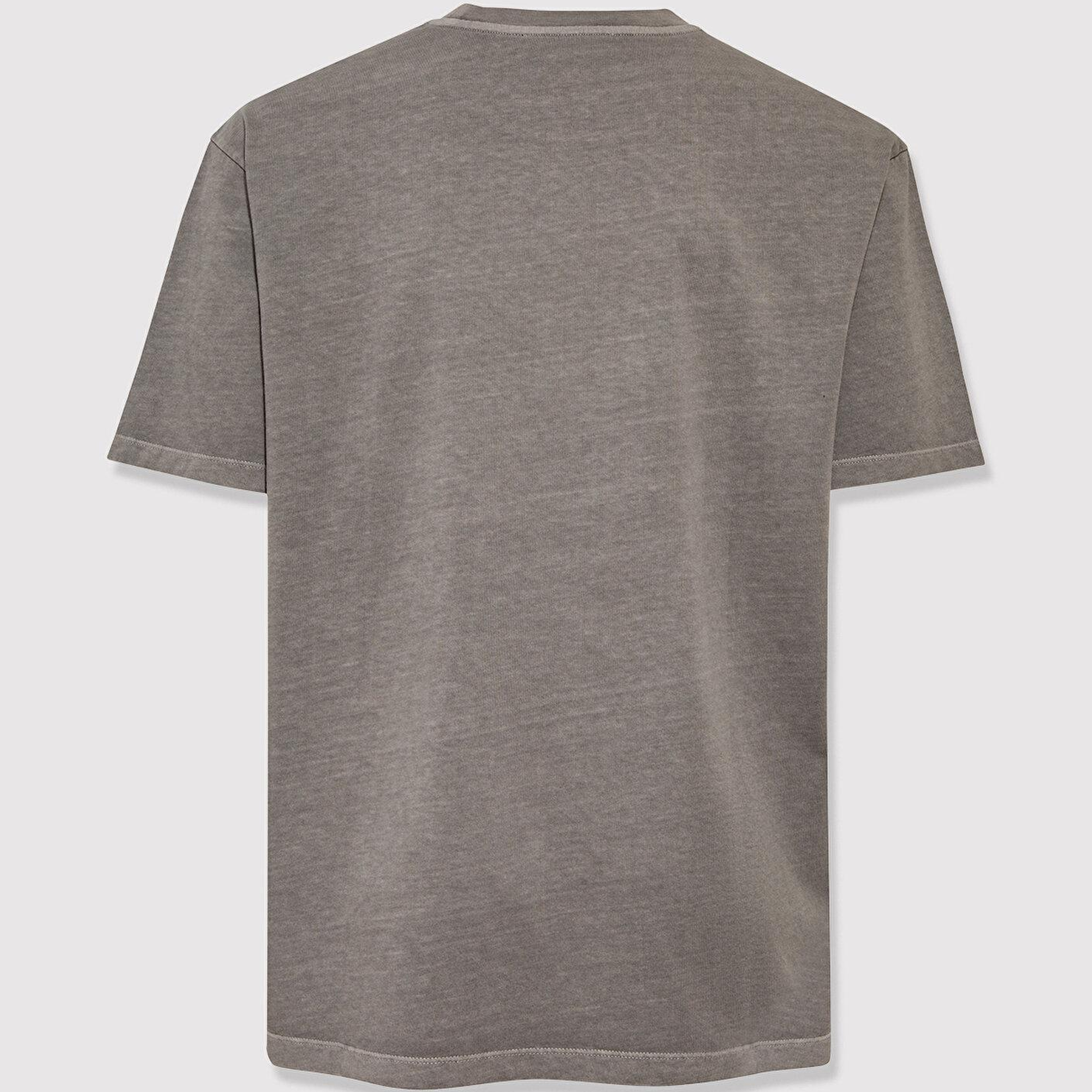 Mavi Mavi Logo Baskılı Gri Tişört Loose Fit / Bol Rahat Kesim 0613346-85309