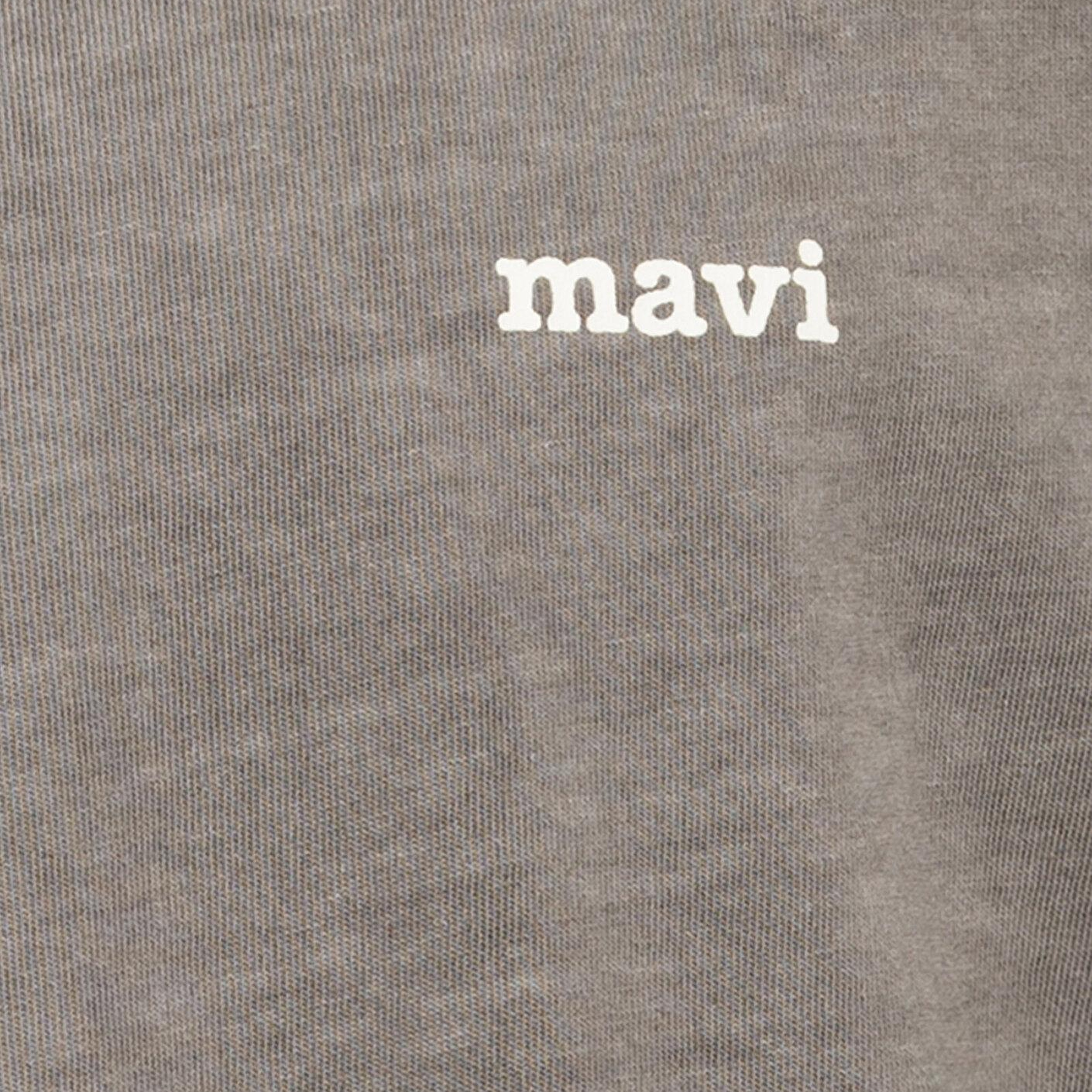 Mavi Mavi Logo Baskılı Gri Tişört Loose Fit / Bol Rahat Kesim 0613346-85309