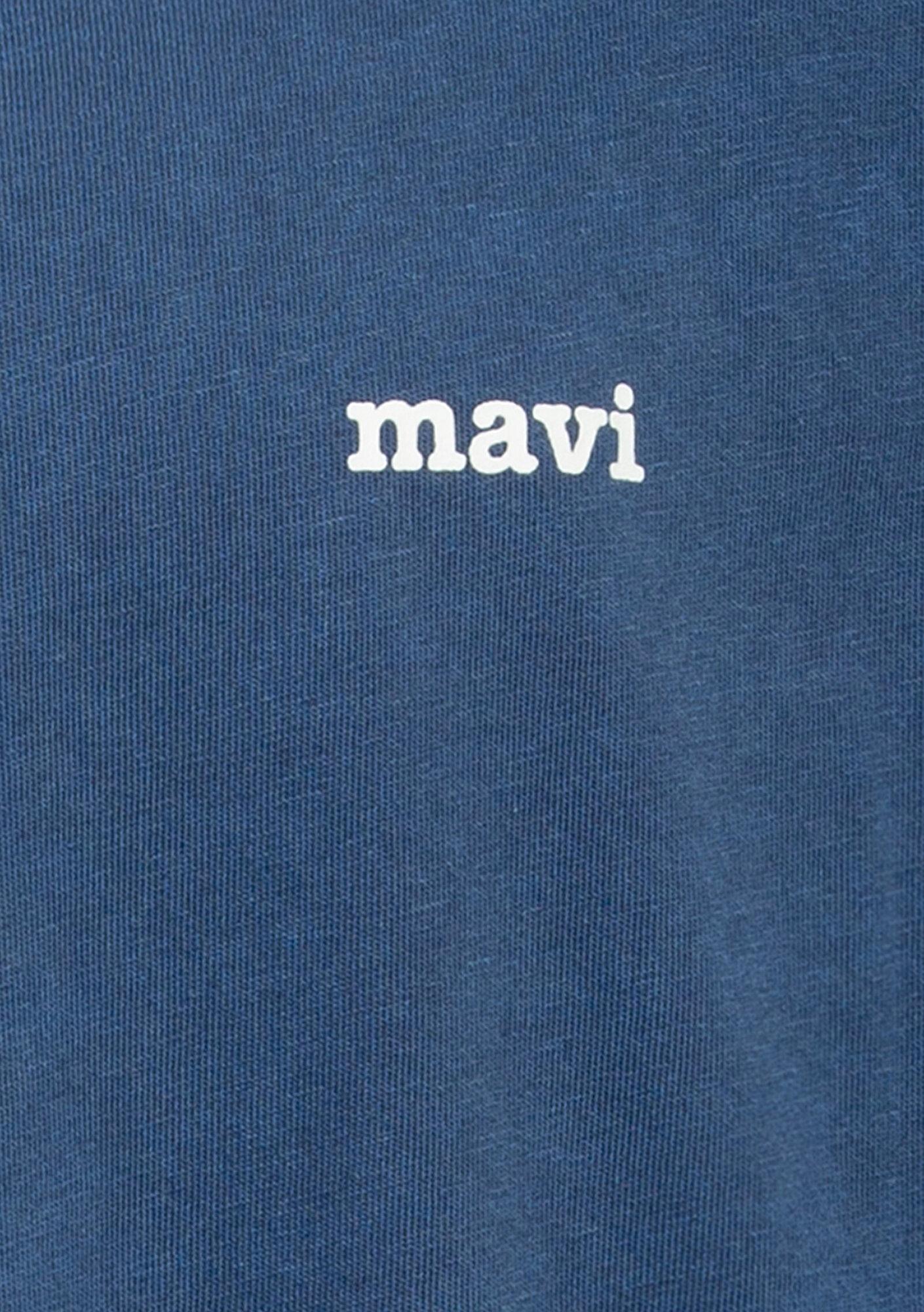 Mavi Mavi Logo Baskılı Lacivert Tişört Loose Fit / Bol Rahat Kesim 0613346-70718