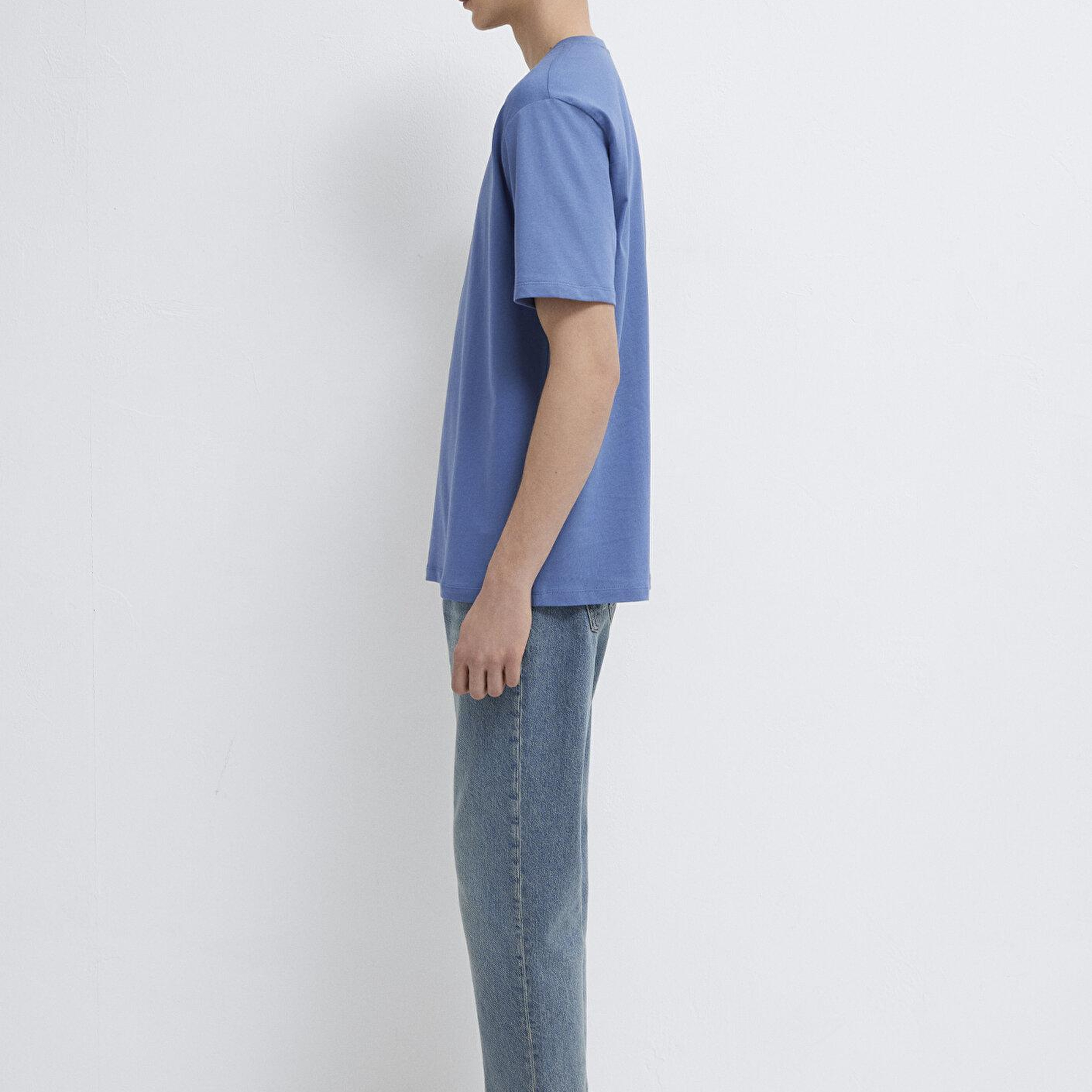 Mavi Mavi Basic Tişört Loose Fit / Bol Rahat Kesim 066249-70738