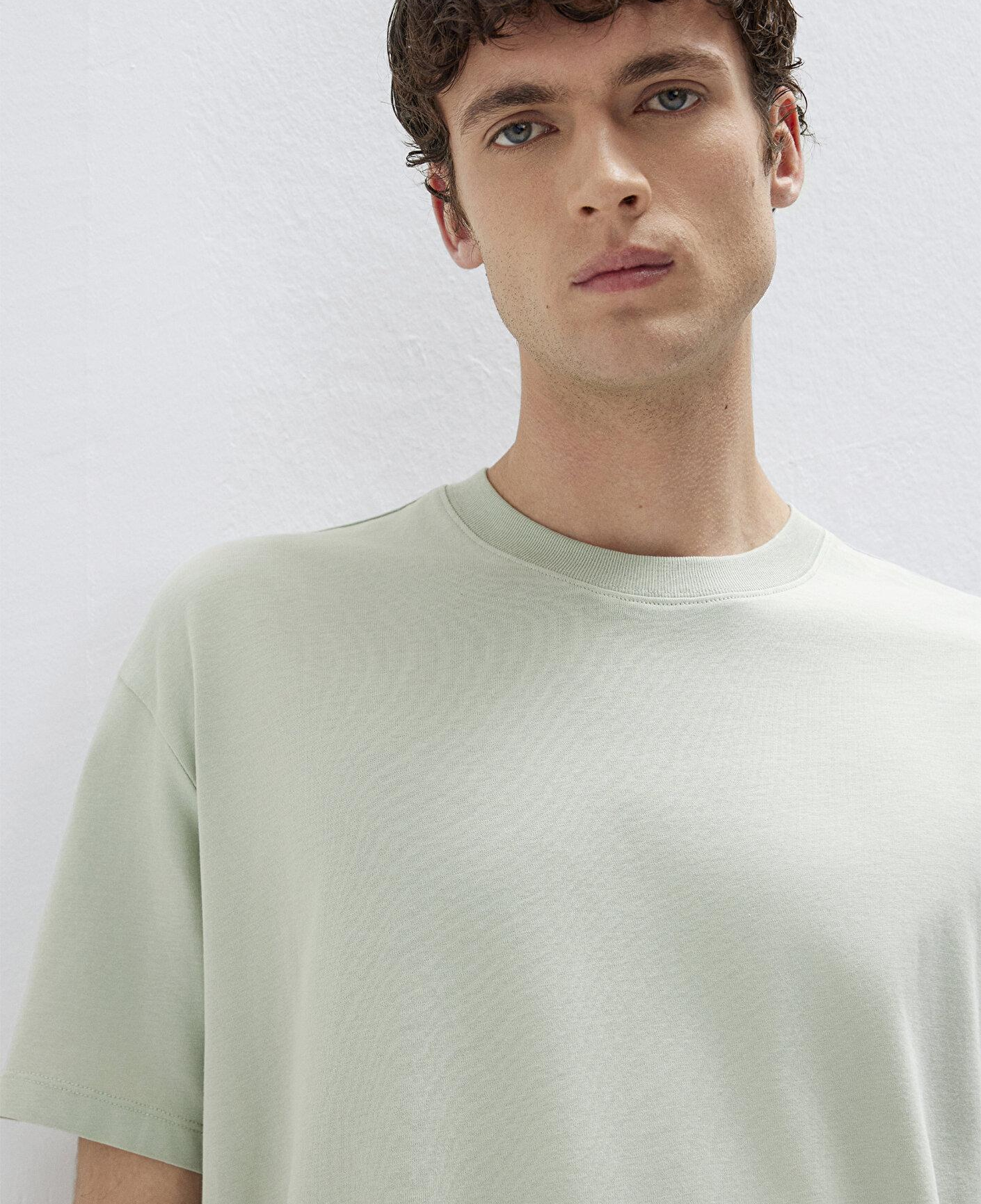 Mavi Yeşil Basic Tişört Loose Fit / Bol Rahat Kesim 066249-71464
