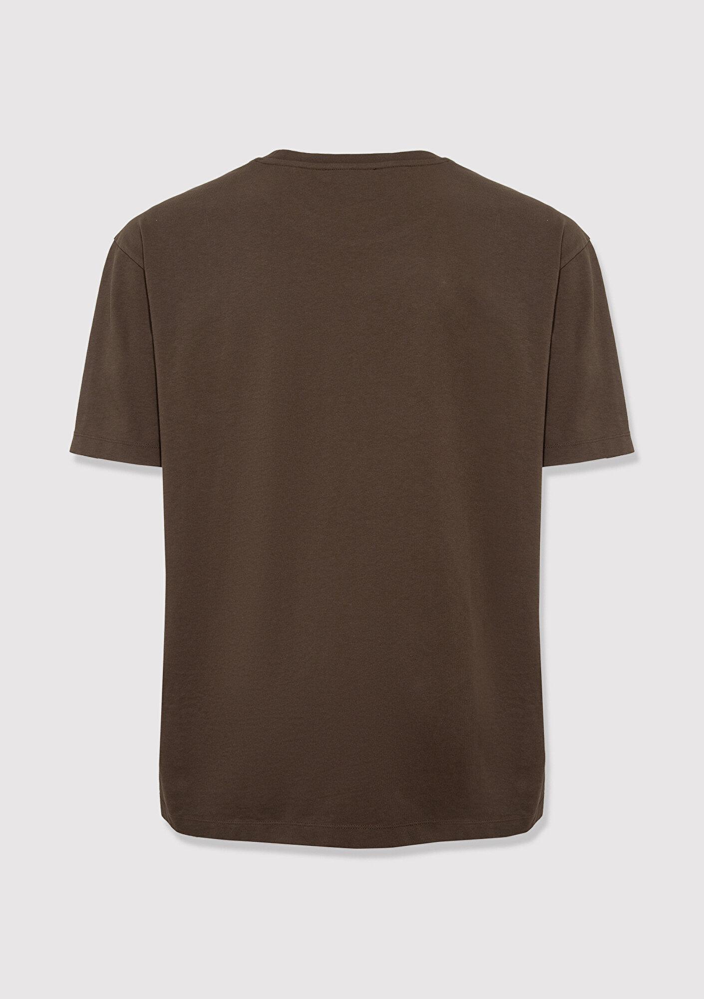 Mavi Yeşil Basic Tişört Loose Fit / Bol Rahat Kesim 0613466-71541